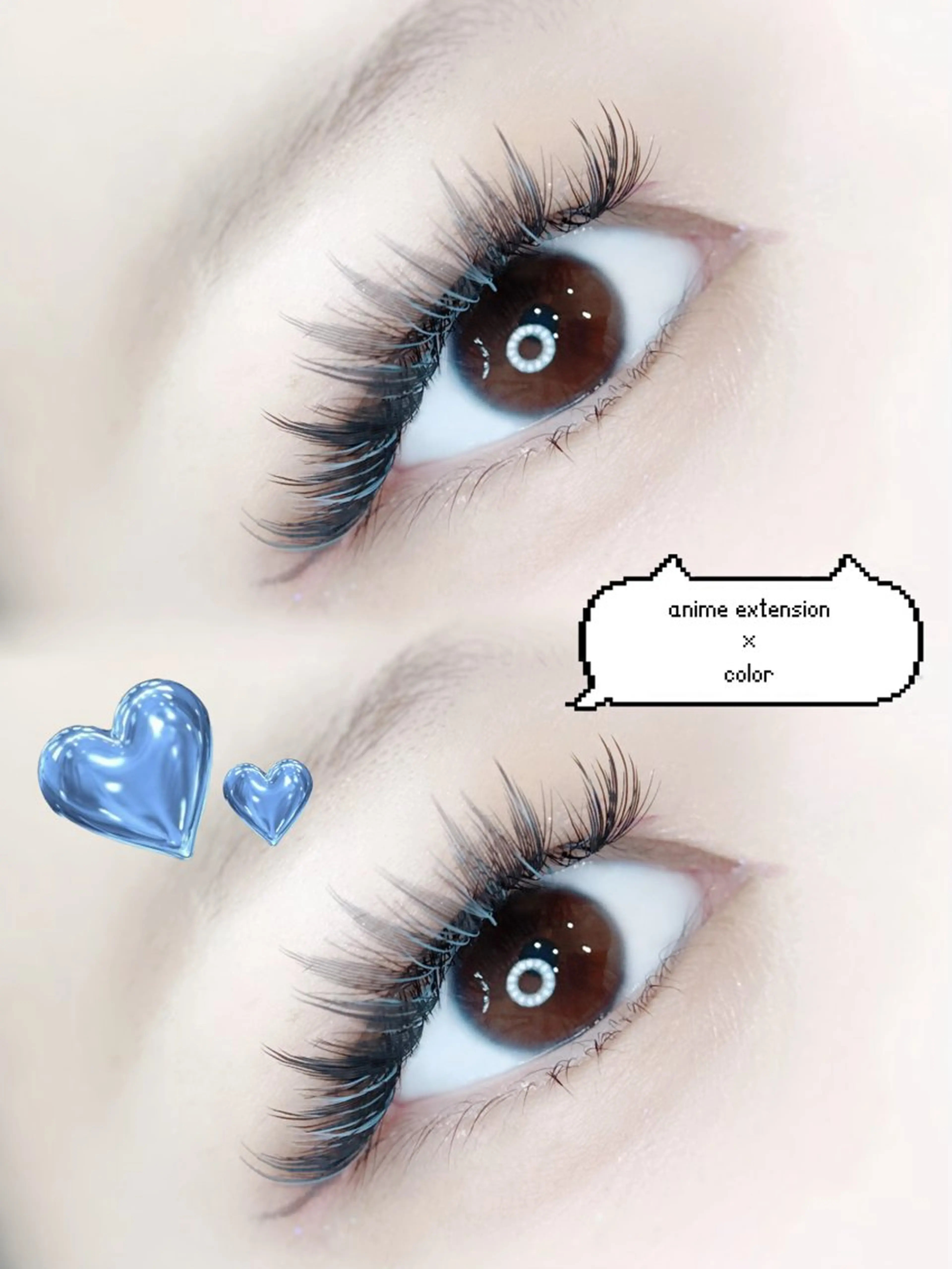 マツエク・マツパ 韓国束感エクステ 🧸MEMEのマツエク・マツパデザイン