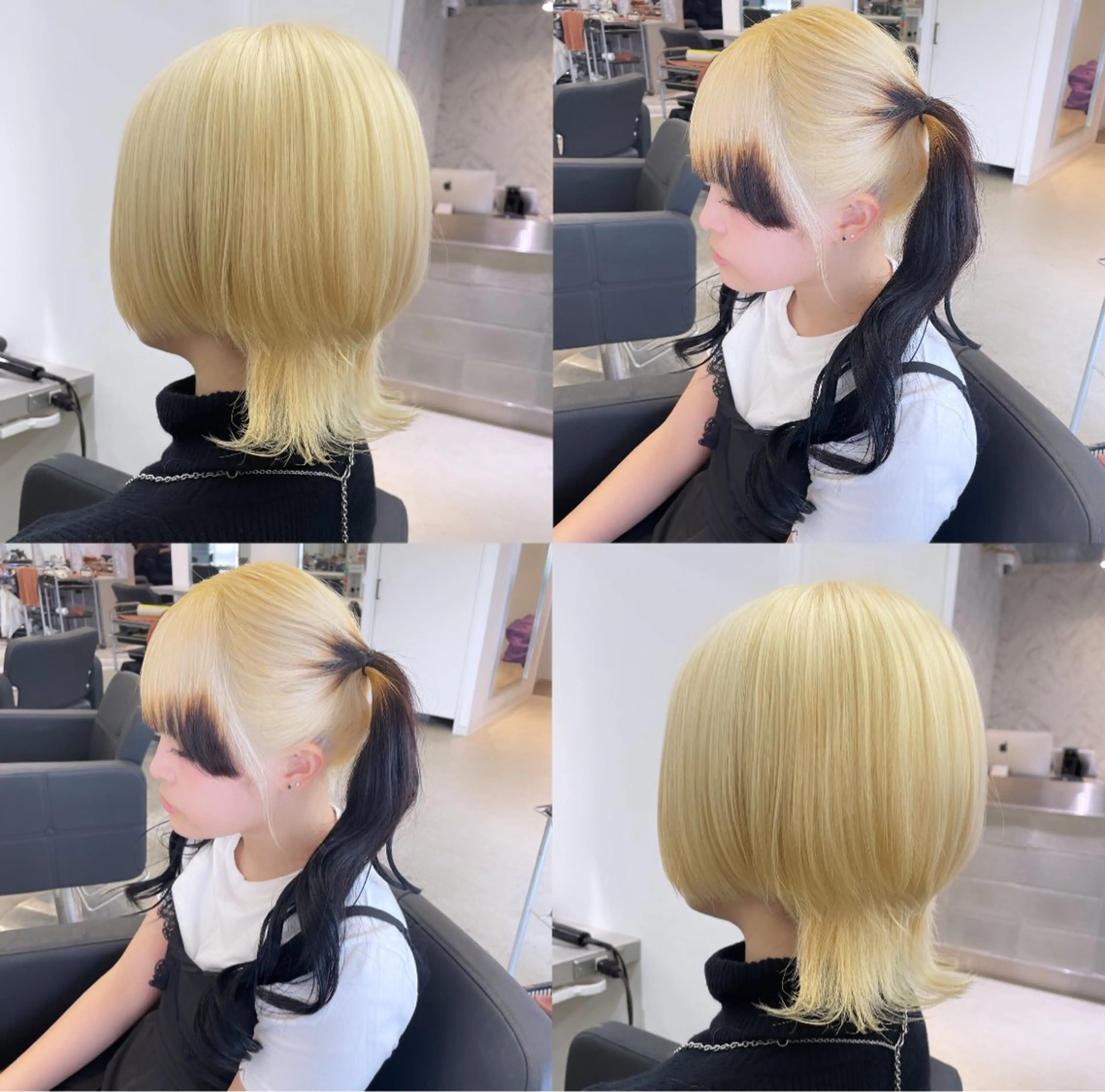 ミディアム カラー カット ヘアカラー トリートメント ヘアセット 🎗副店長/井上 竜 ブリーチ指名No.1のヘアスタイル