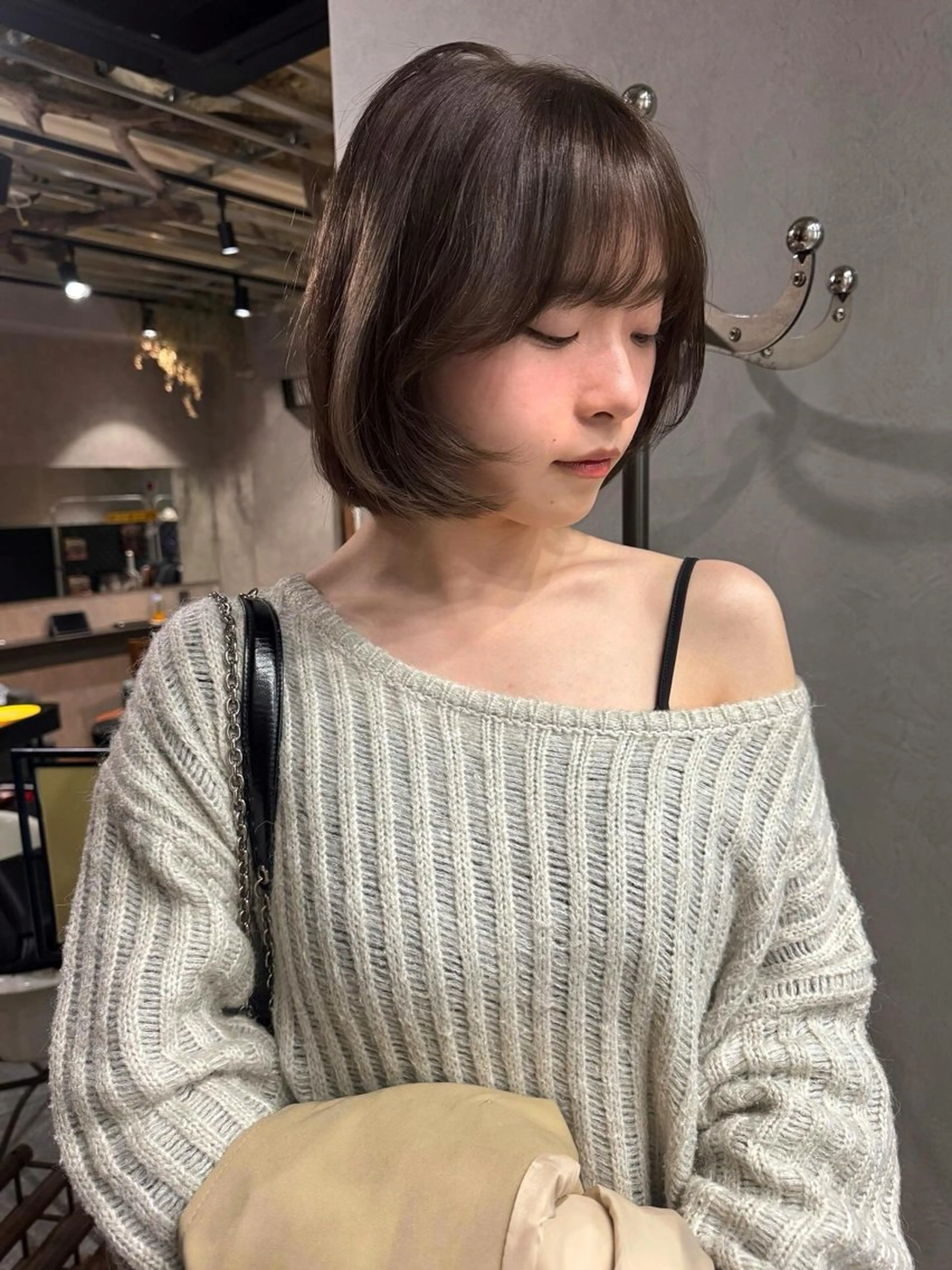 ミディアム カラー パーマ ヘアアレンジ メンズ ヘアカラー 心斎橋美容室 Junのヘアスタイル