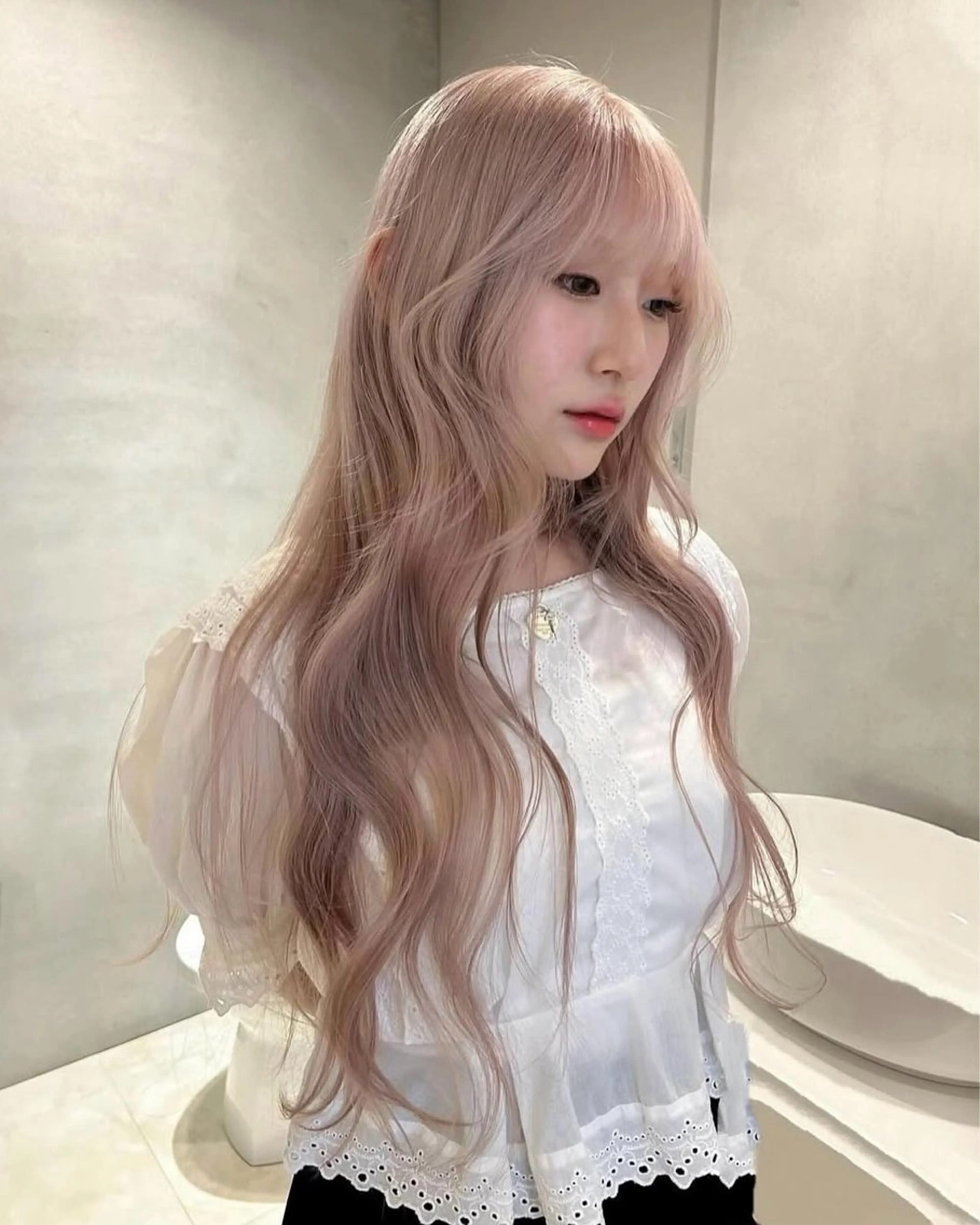 【ブリーチリタッチ⭐️】 ブリーチリタッチ+カラー+トリートメントの写真