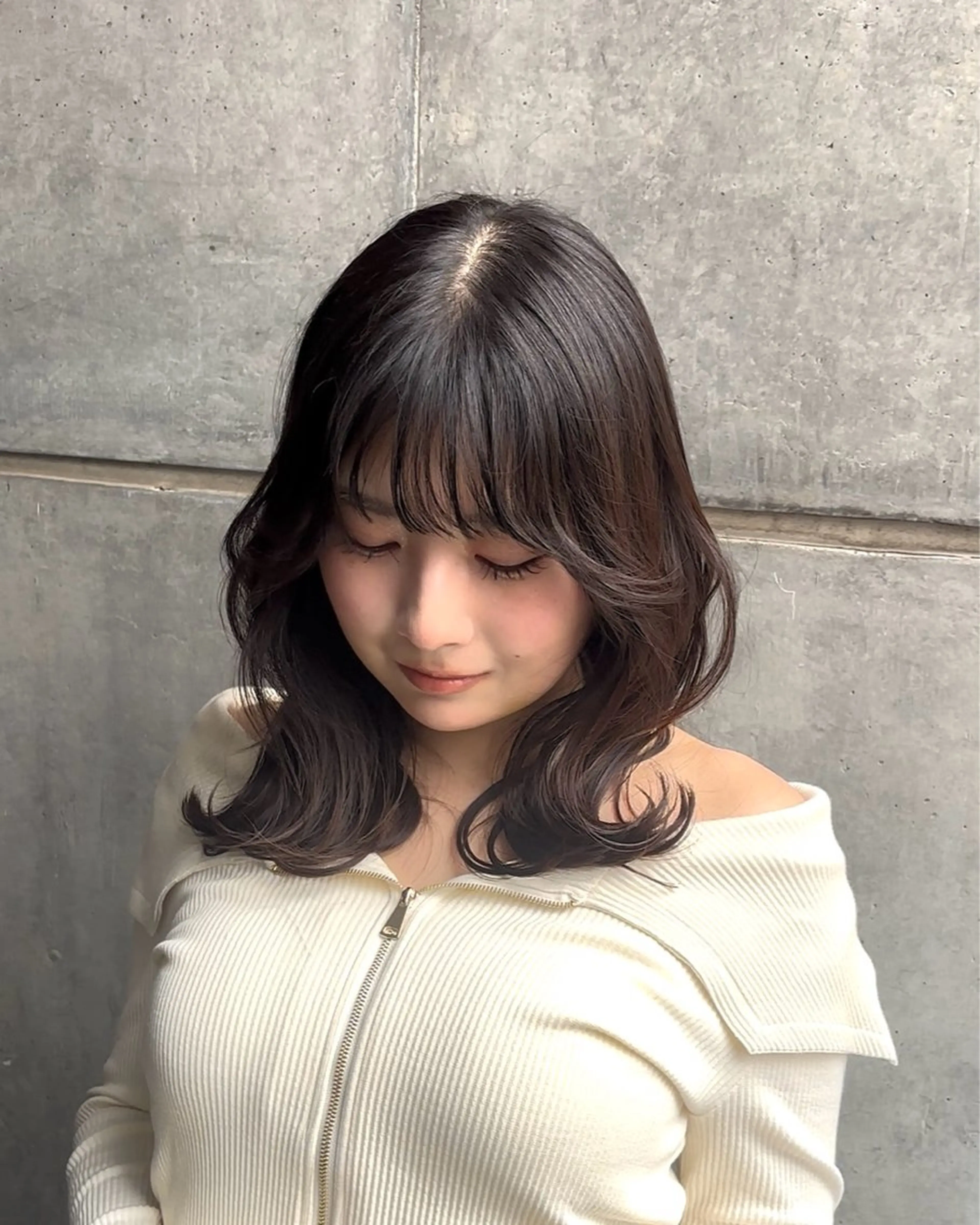 ミディアム 黄金比の似合わせ /吉祥寺 /kokiのヘアスタイル