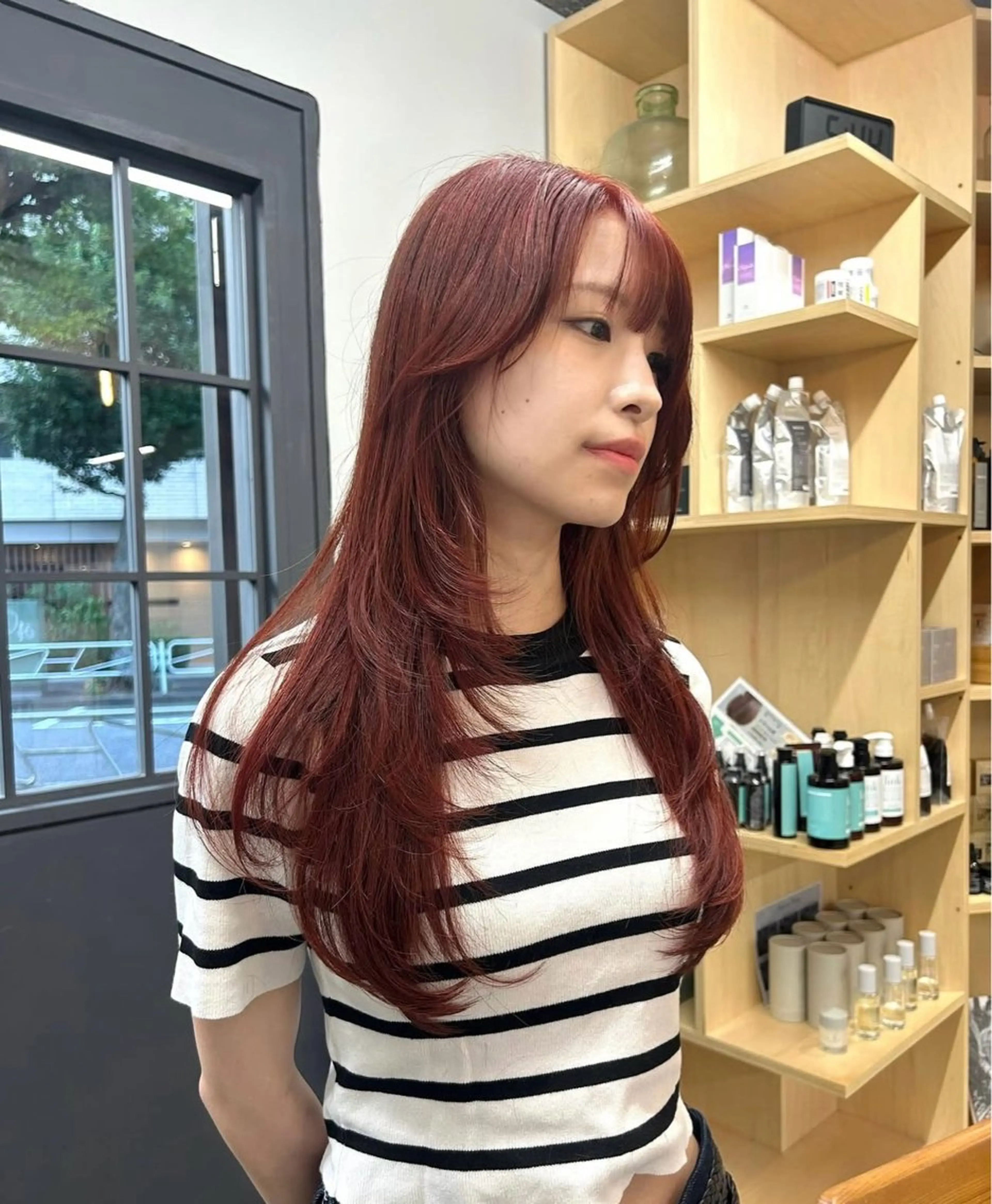 【layer専用クーポン+2ステップtreatment】ミディアムレイヤー/ハッシュカットetc…の写真