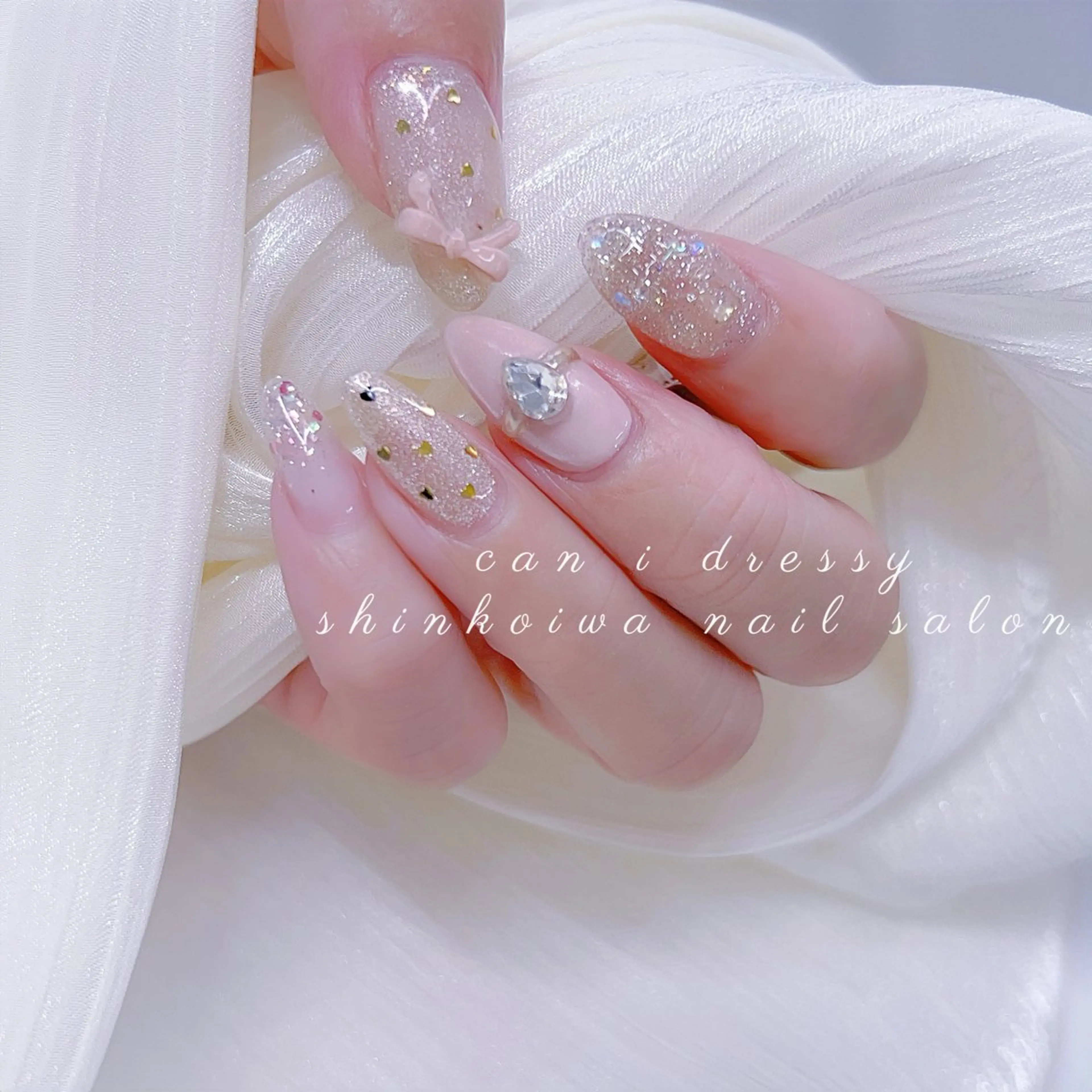 【Handジェル】持ち込みデザイン10本&パーツつけ放題の写真