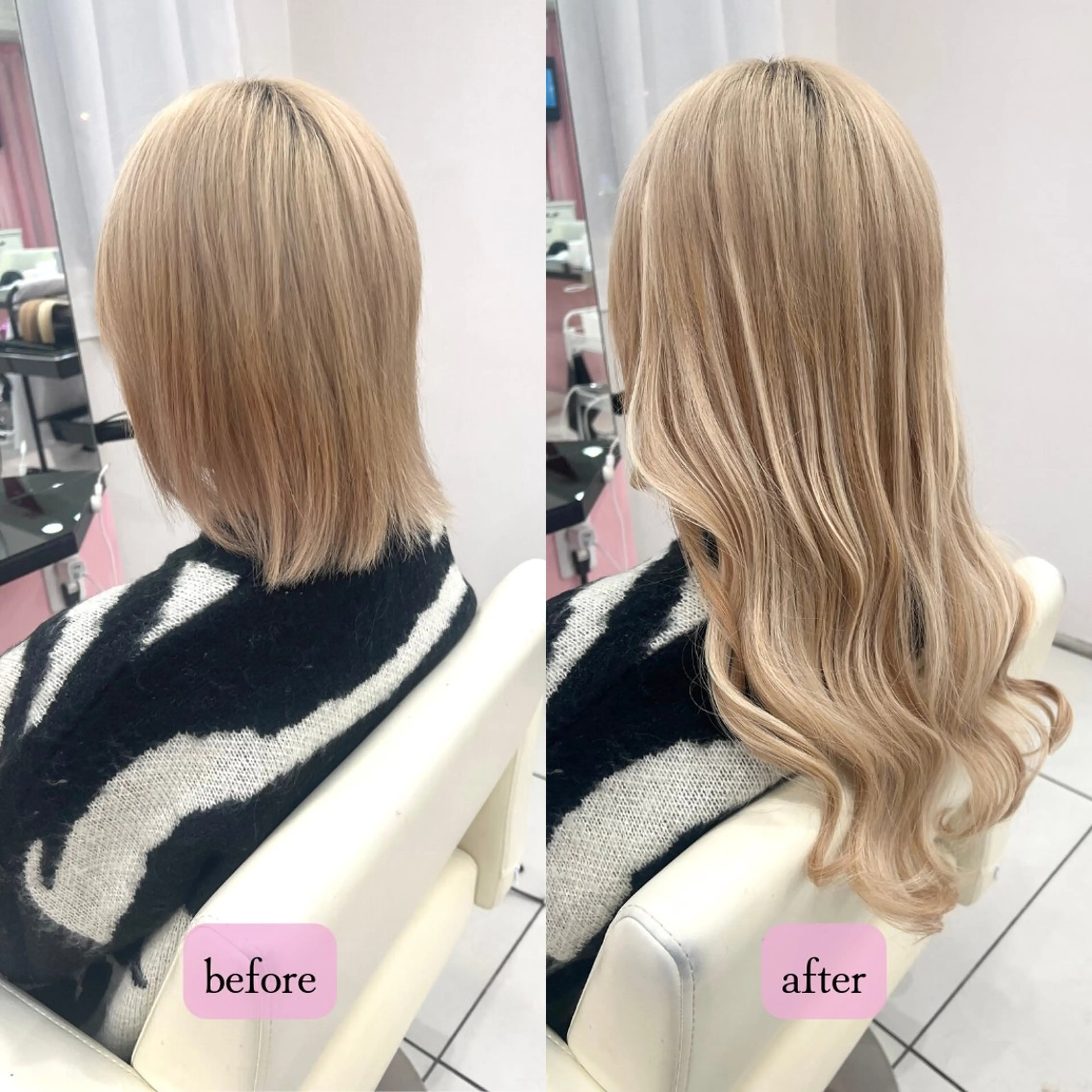 ロング カラー ダブルカラー エクステ season エクステ/ヘアカラーのヘアスタイル