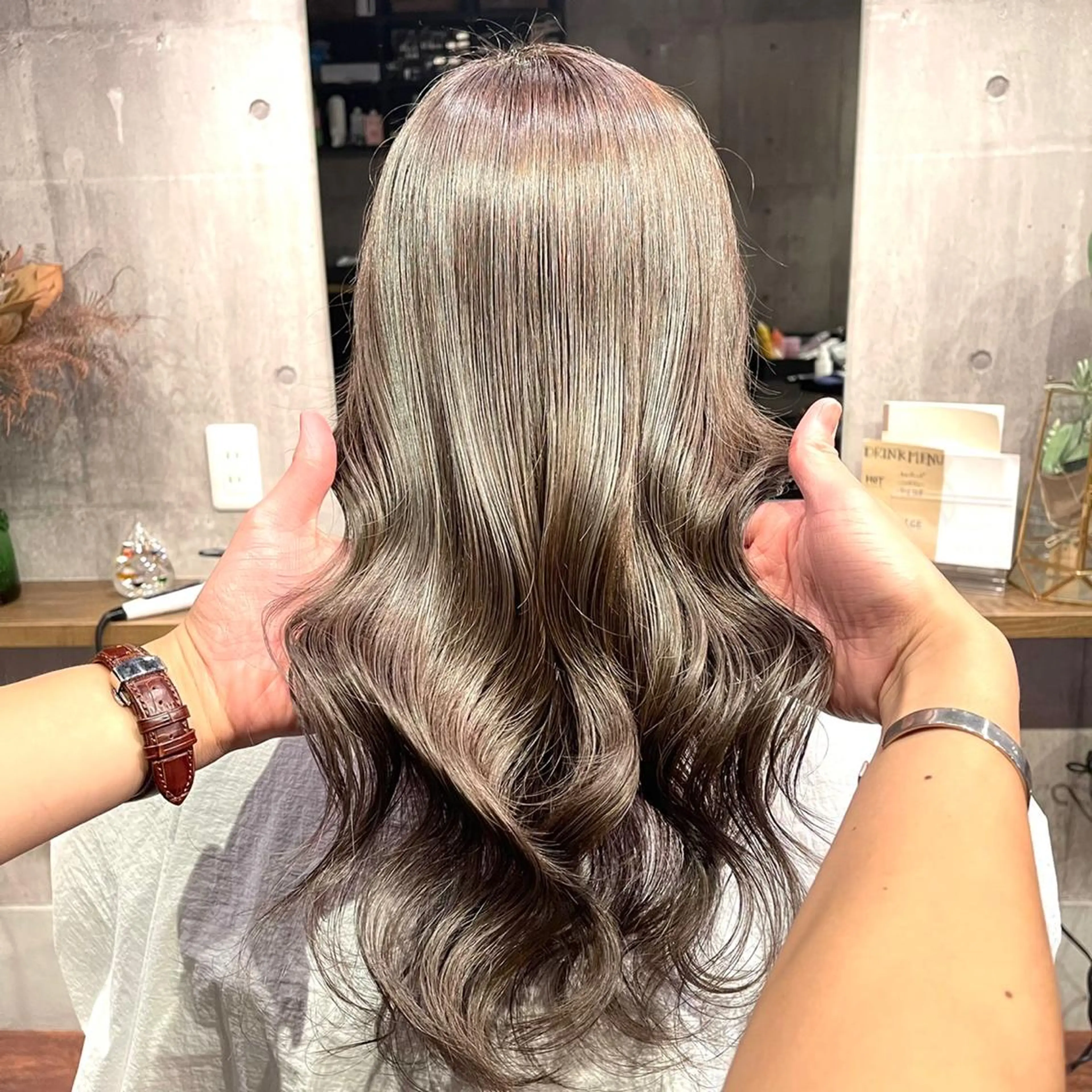 ロング カラー 中井 慧人のヘアスタイル