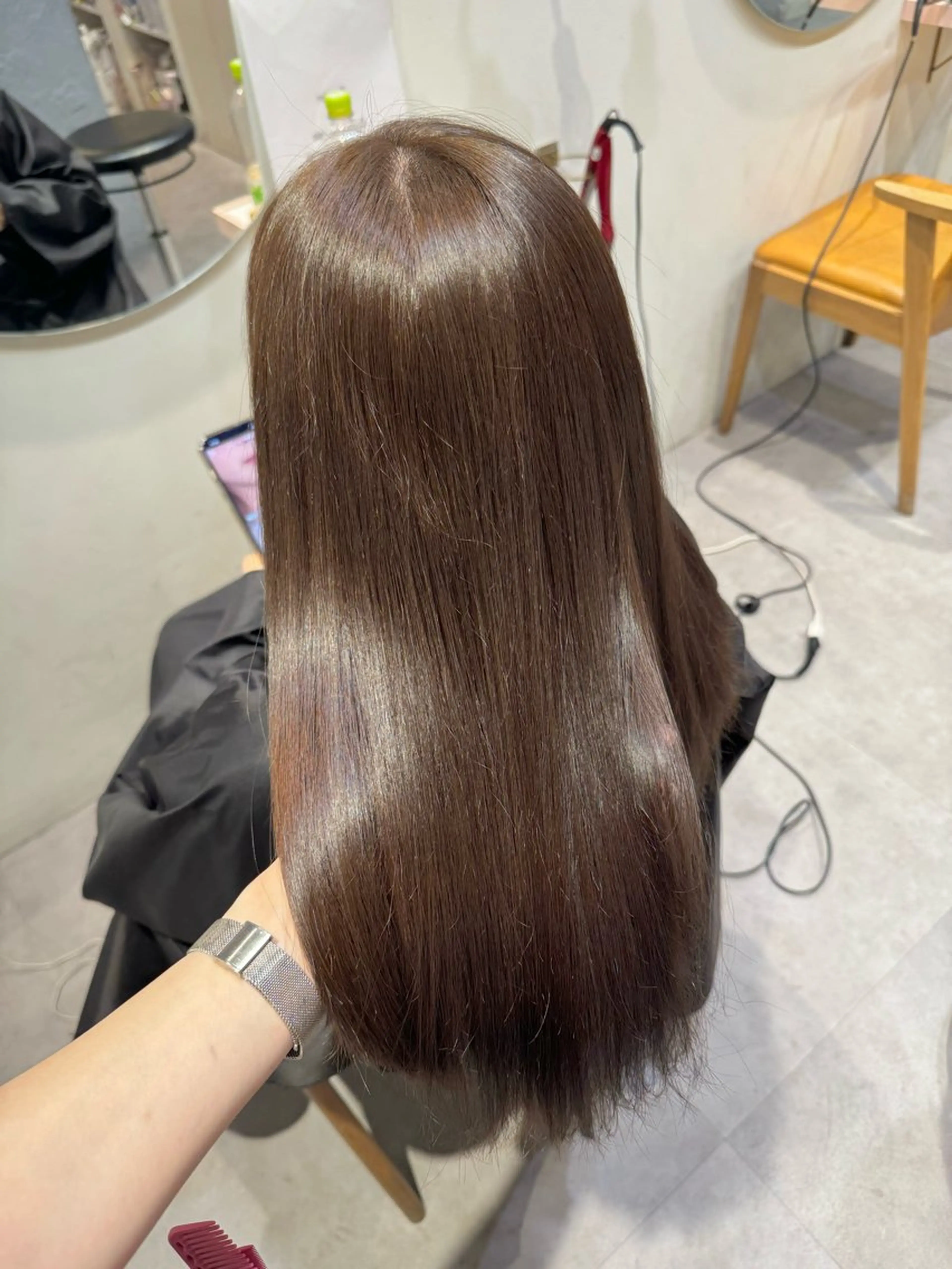 セミロング カラー ayaka♡ 柔らかカラーのヘアスタイル