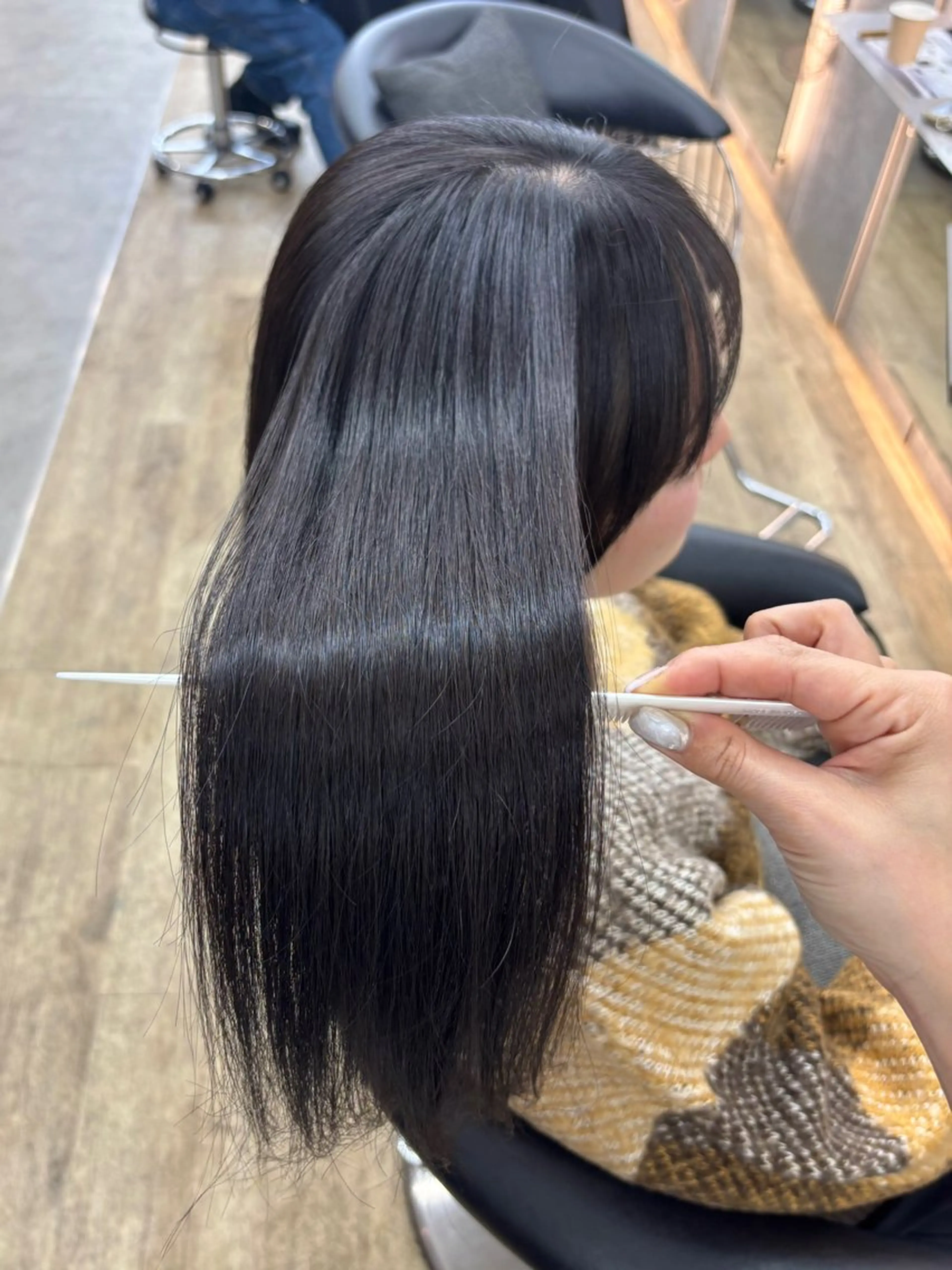 ロング 髪質改善 縮毛矯正 トリートメント カット 縮毛矯正 トリートメント 韓国レイヤー🇰🇷 /縮毛矯正💎/月音のヘアスタイル