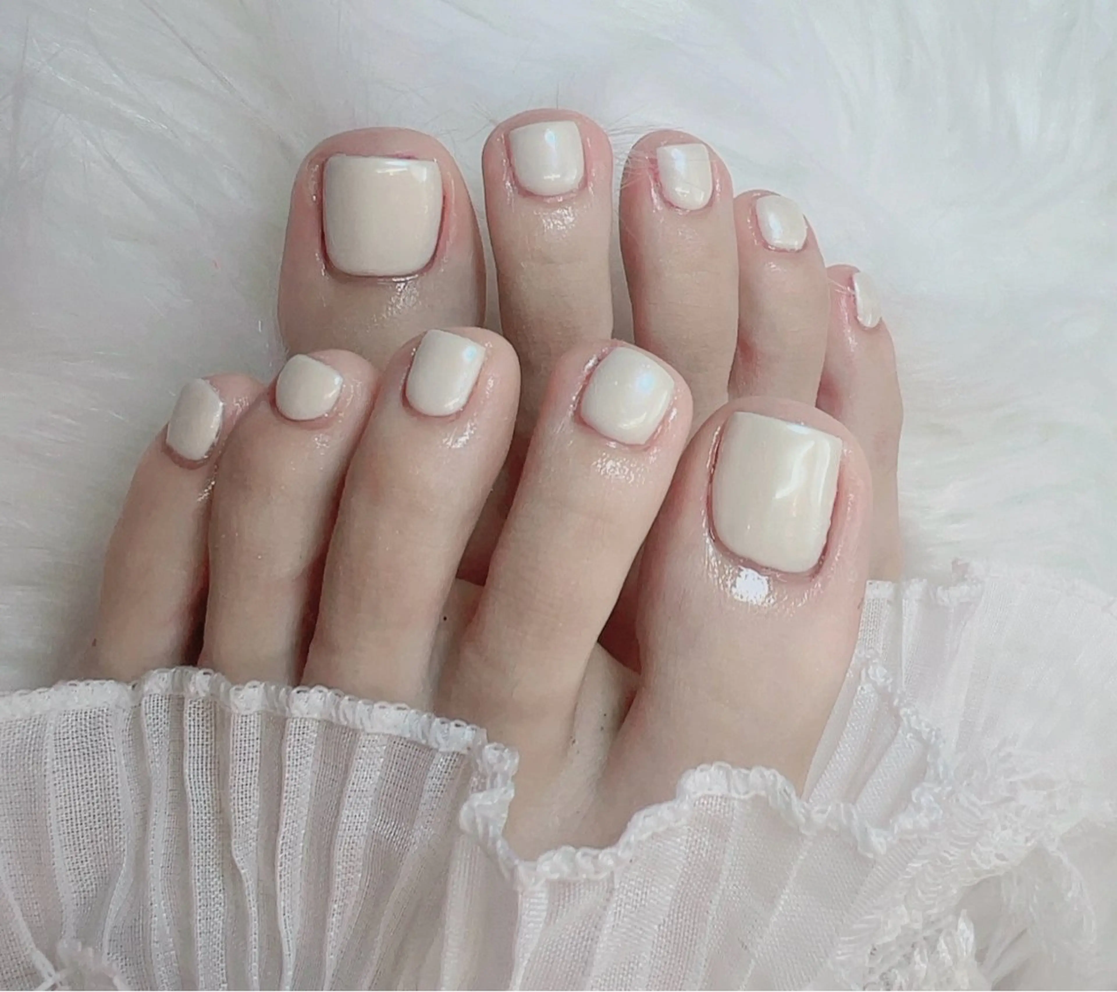 ネイル ボルドー ブラウン チークネイル フットネイル フレンチネイル フットネイル CHERRYネイルサロン所属・チェリネイルサロン 霞ヶ関のネイルデザイン