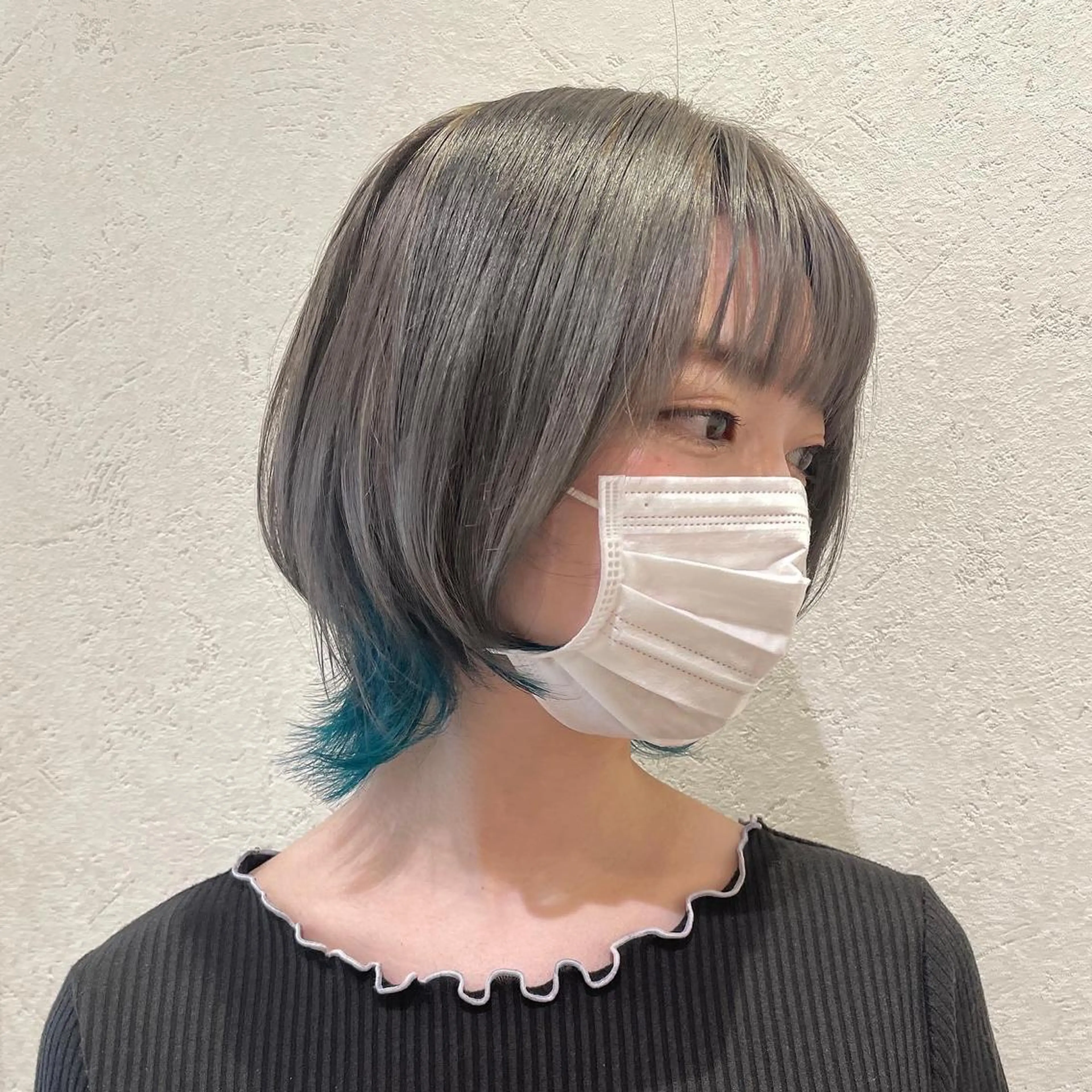 ショート カラー 似合わせ レイヤー須川のヘアスタイル