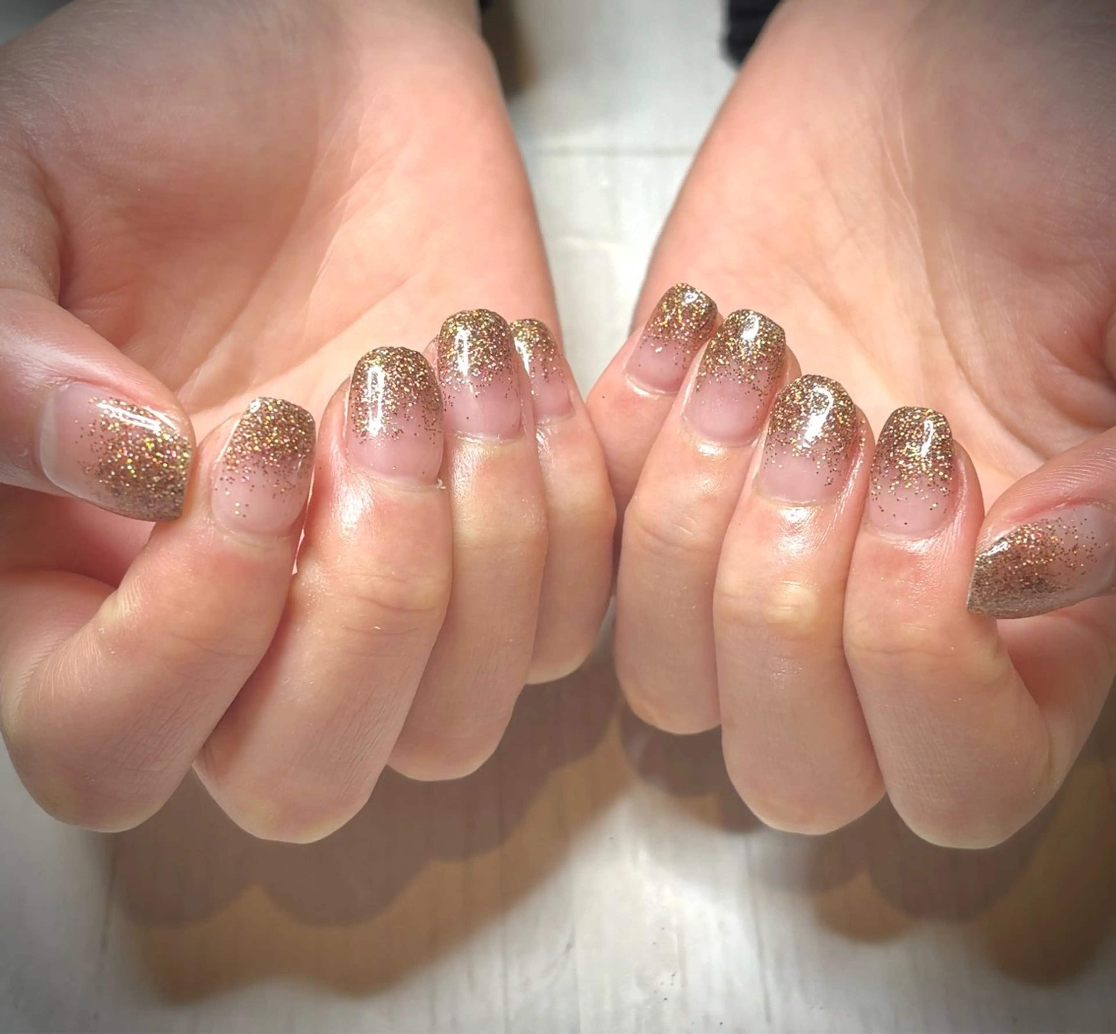 ラメグラデーション💎オフ込みの写真