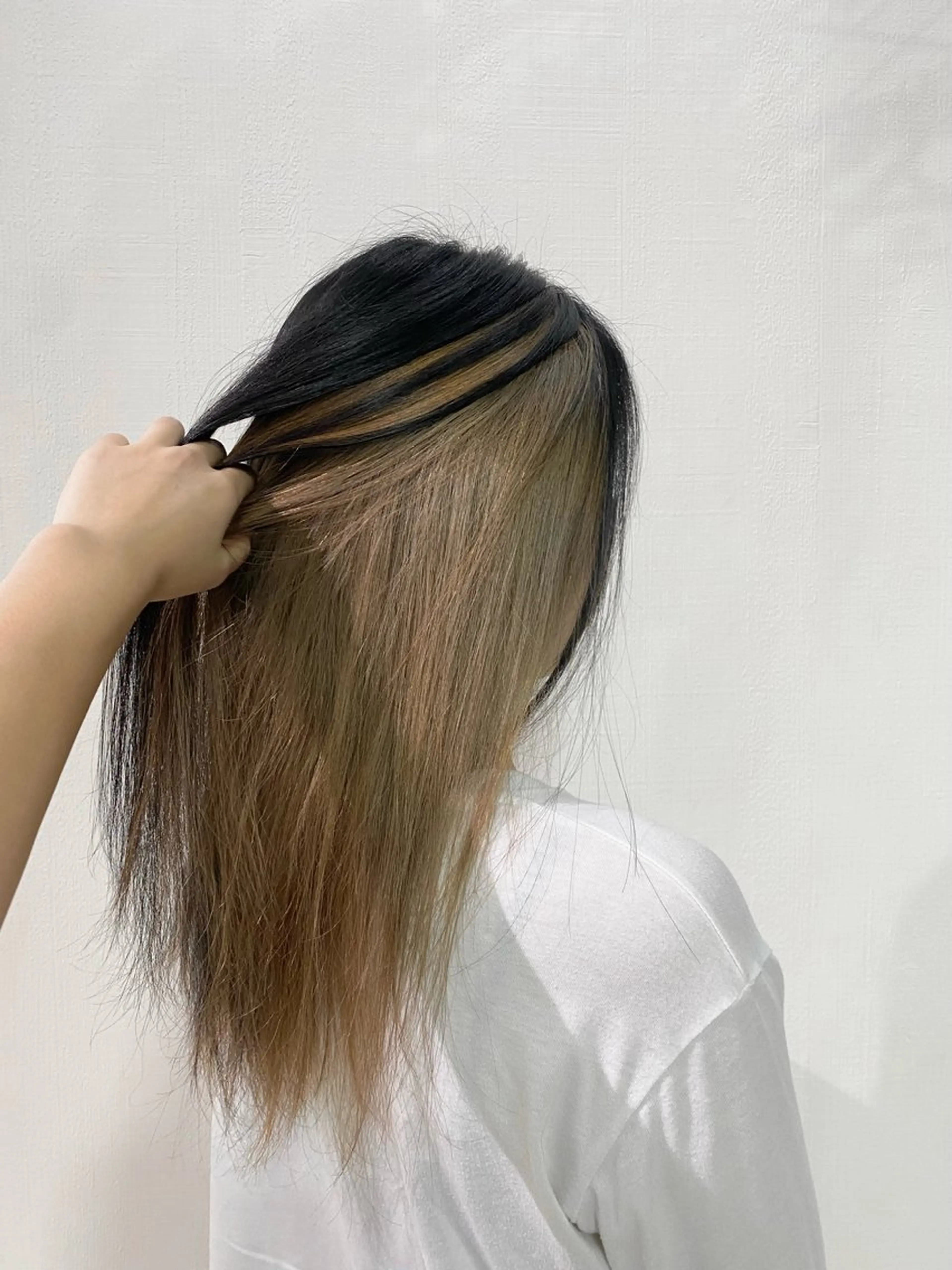 カラー ベージュカラー ヘアカラー 杉森 蘭琉のネイルデザイン