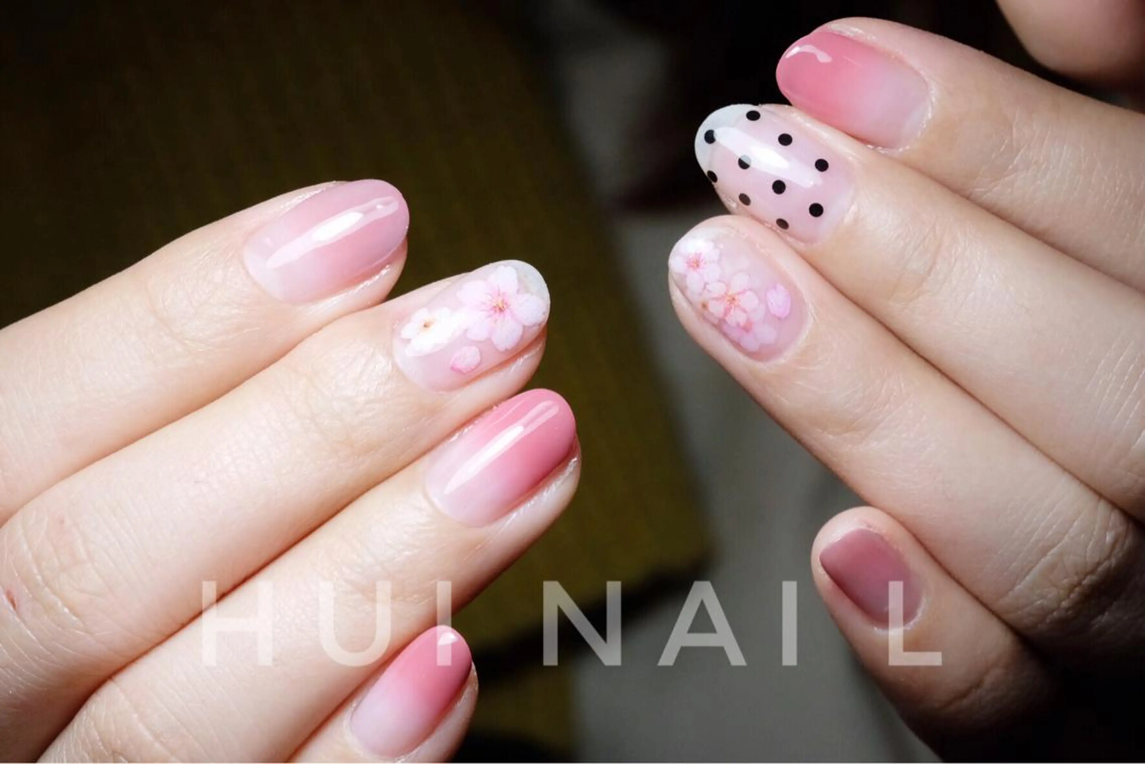 ミディアム めぐみのネイルサロン スタッフ練習のネイルデザイン