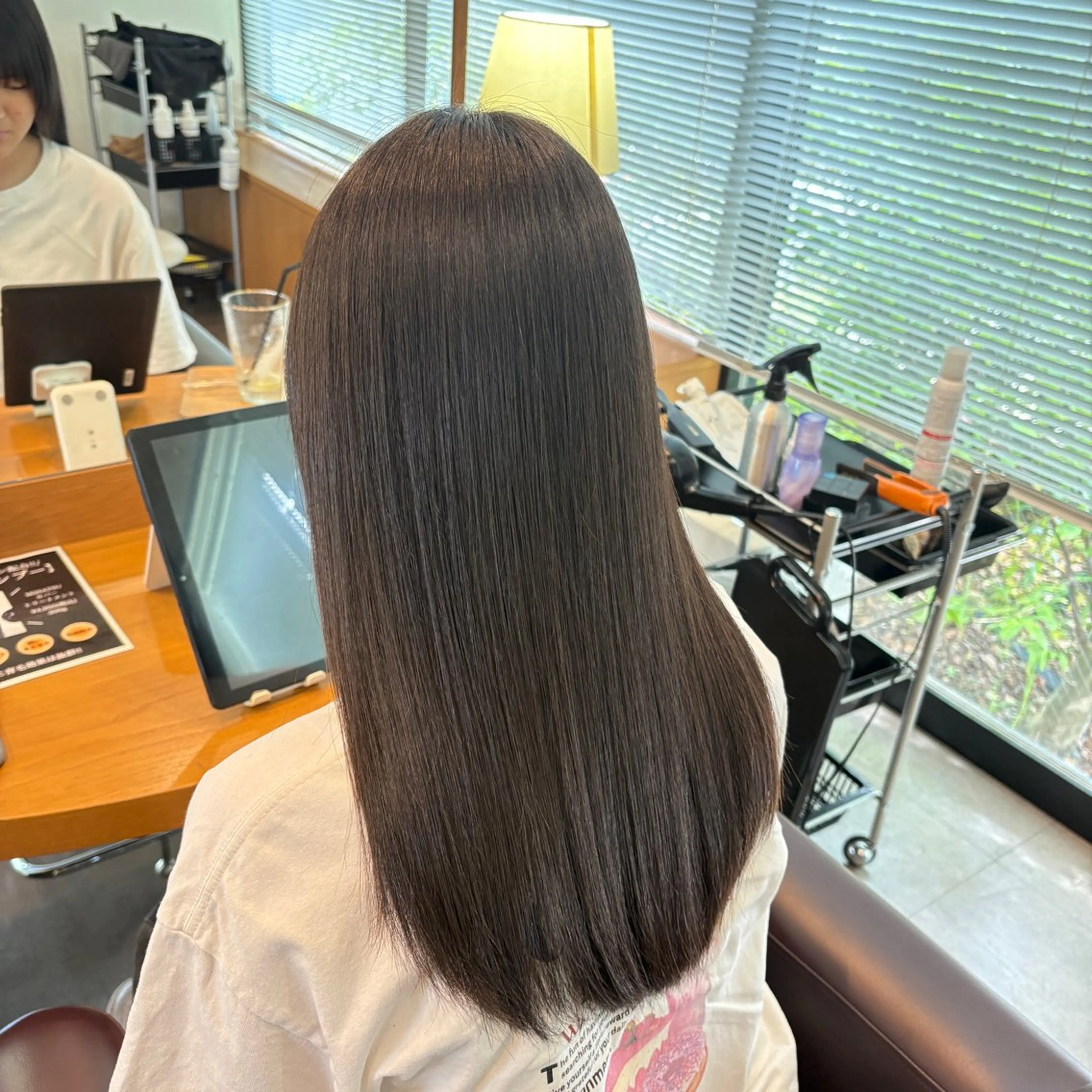 ロング ヘアアレンジ カット 縮毛矯正 トリートメント SOUPLE 土谷優乃のヘアスタイル