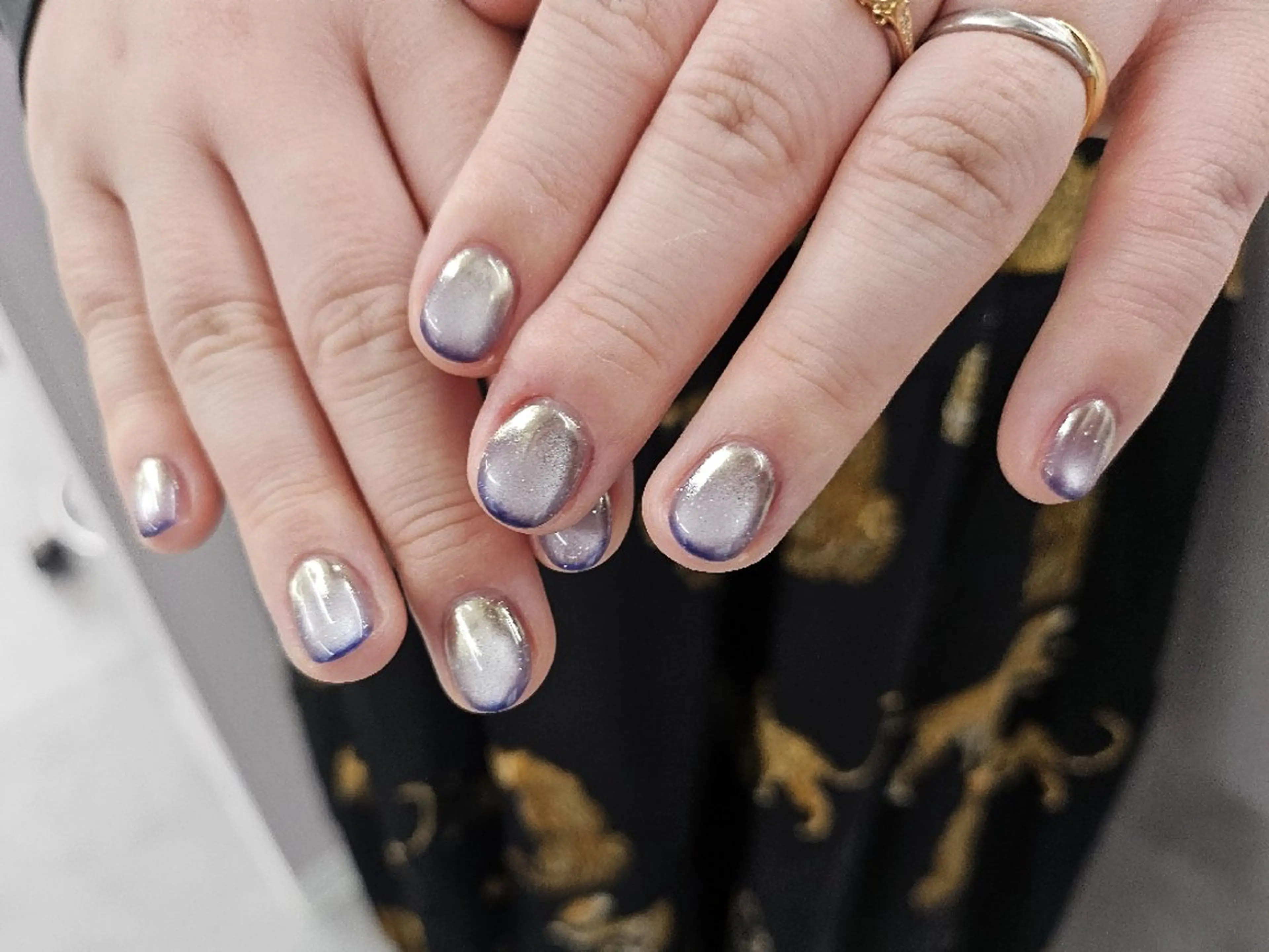 ネイル ジェルネイル マグネットネイル ミラーネイル 持ち込み ニュアンスネイル ハンドネイル puku nail 🌼kazu🌼のネイルデザイン