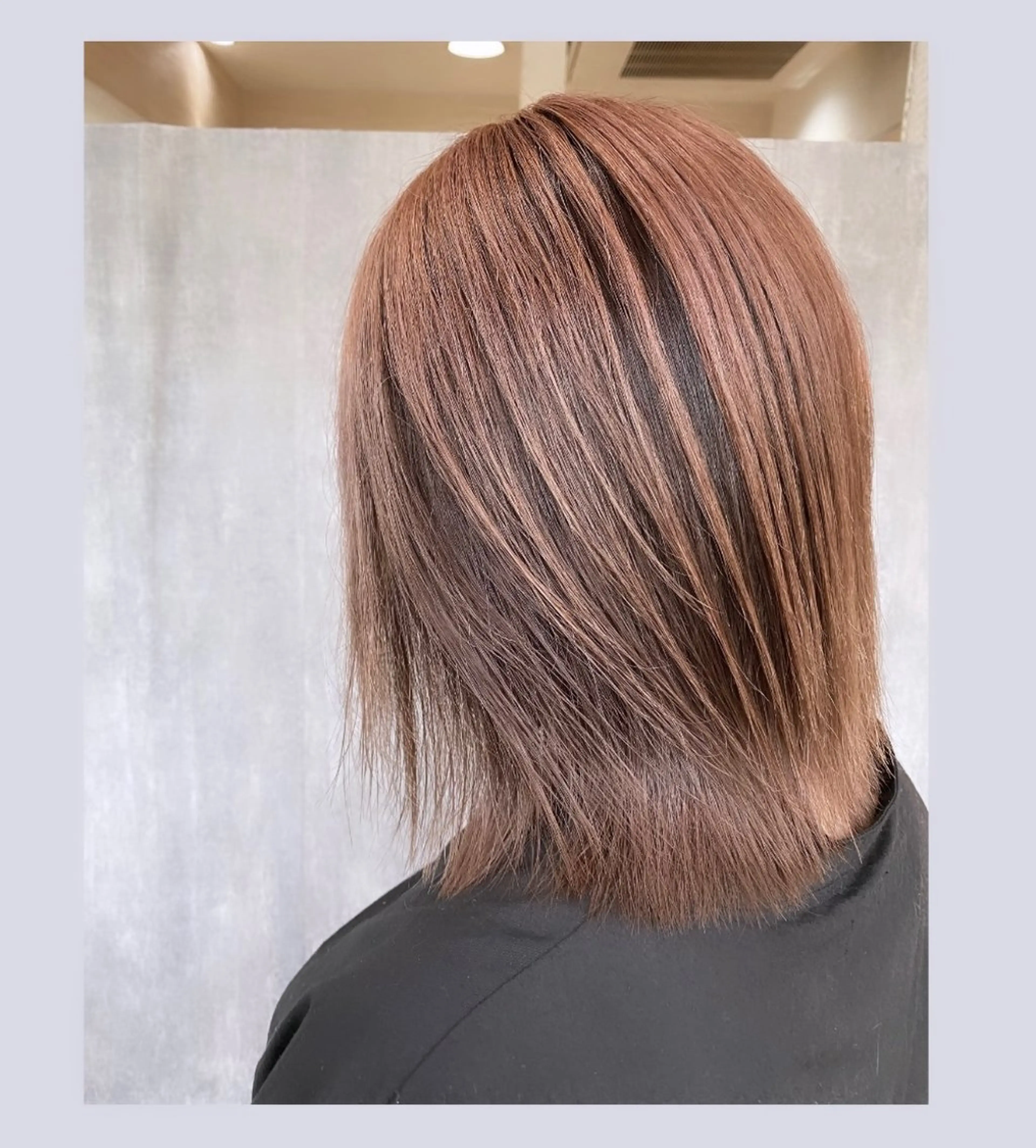 カラー アッシュ アッシュブラウン ブラウンカラー ピンクカラー ピンクアッシュ 佐藤 沙也輝のヘアスタイル