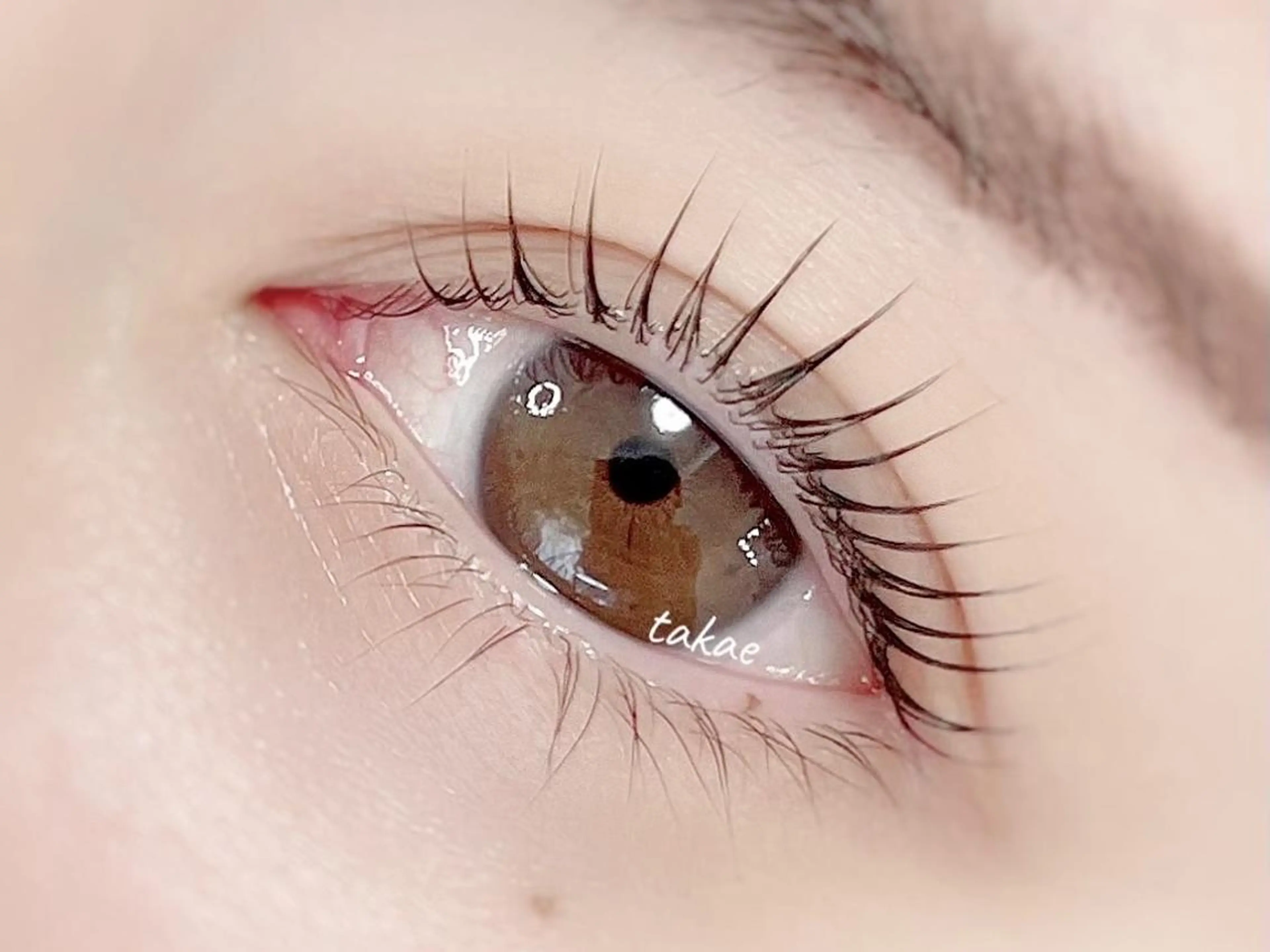 4月まつ毛パーマモデルの写真