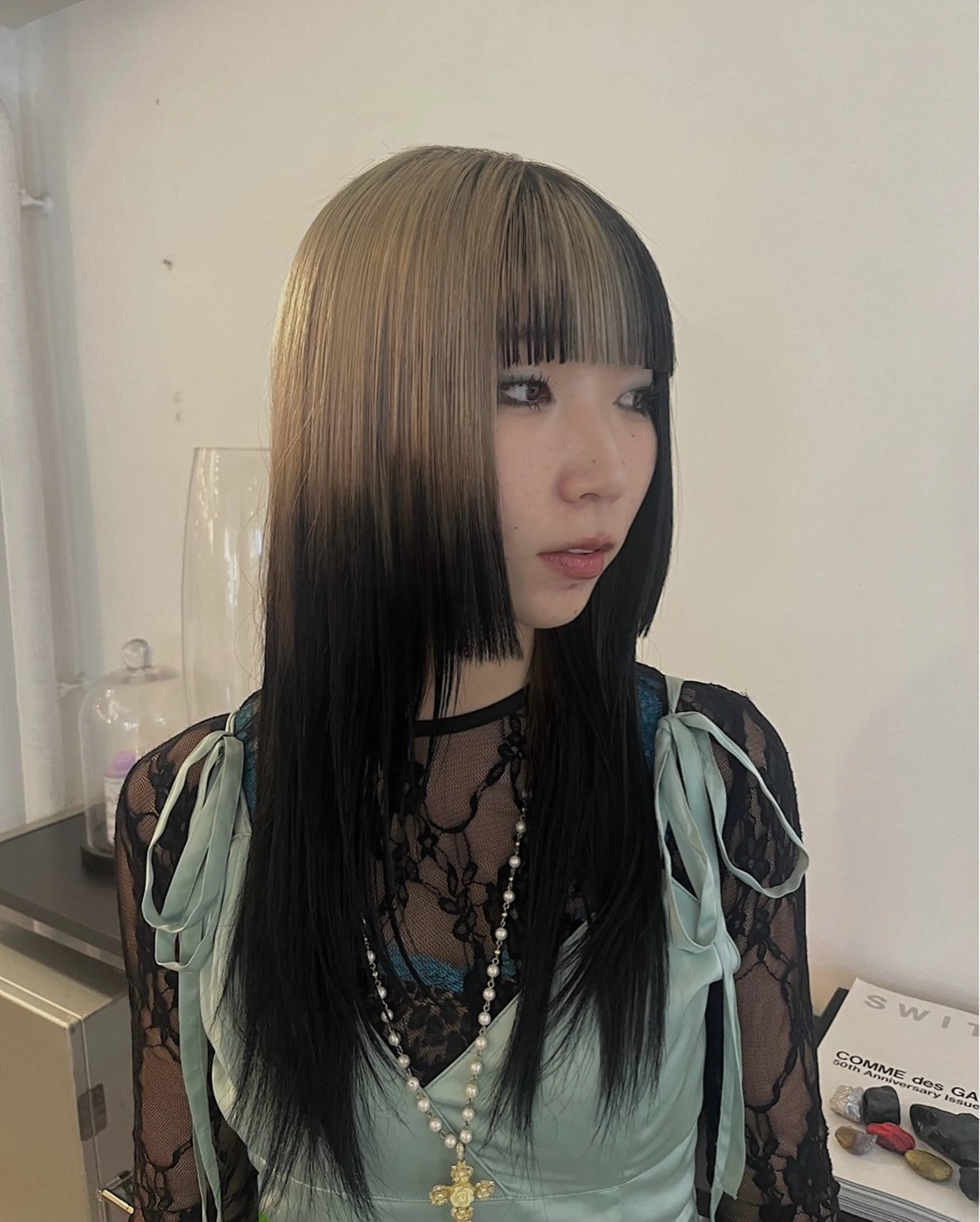 ロング カラー ヘアカラー トリートメント オト/レイヤー/ Wカラー/メンズのヘアスタイル