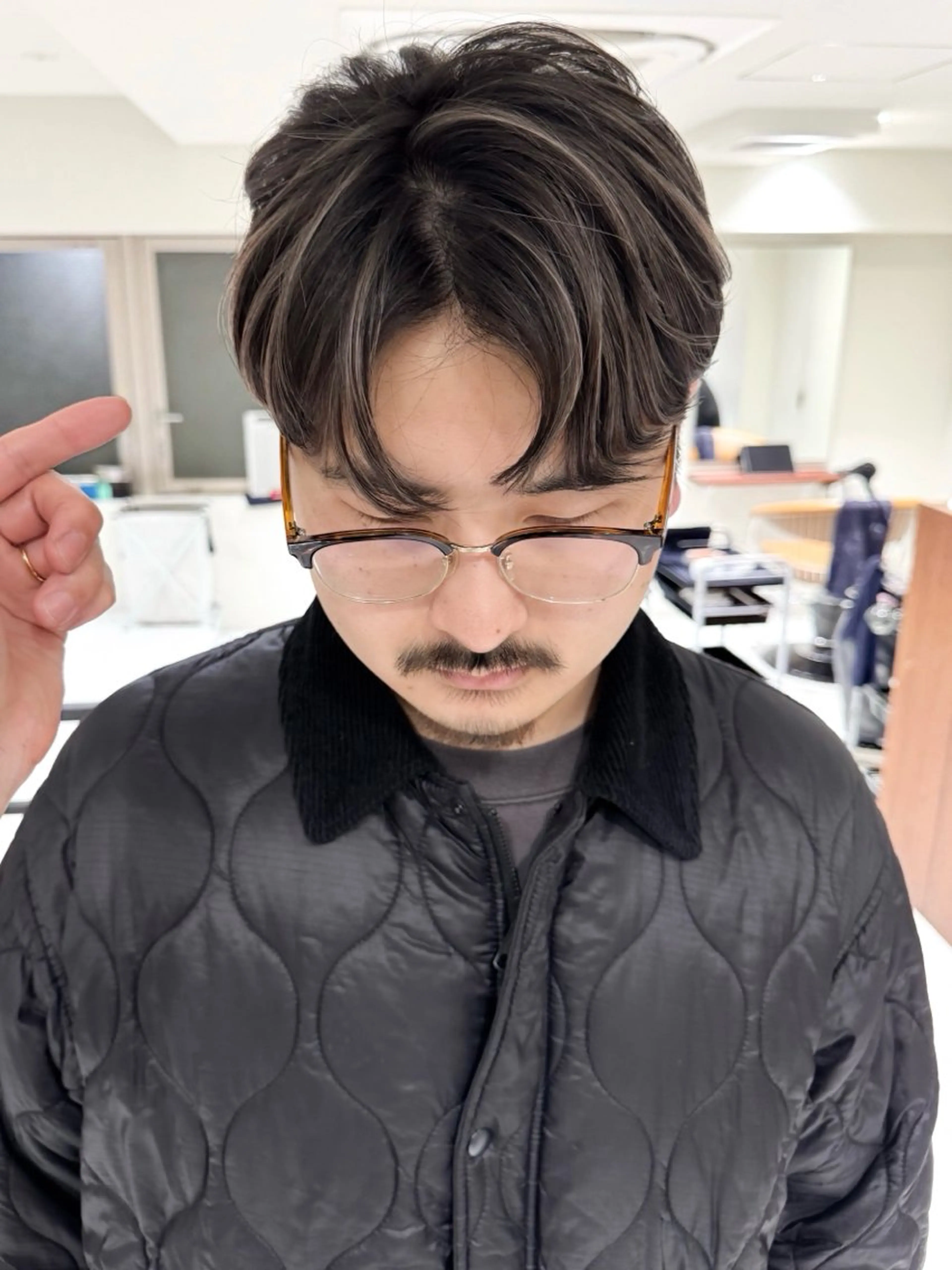 ショート カラー メンズ カット ヘアカラー 堺 健人のヘアスタイル