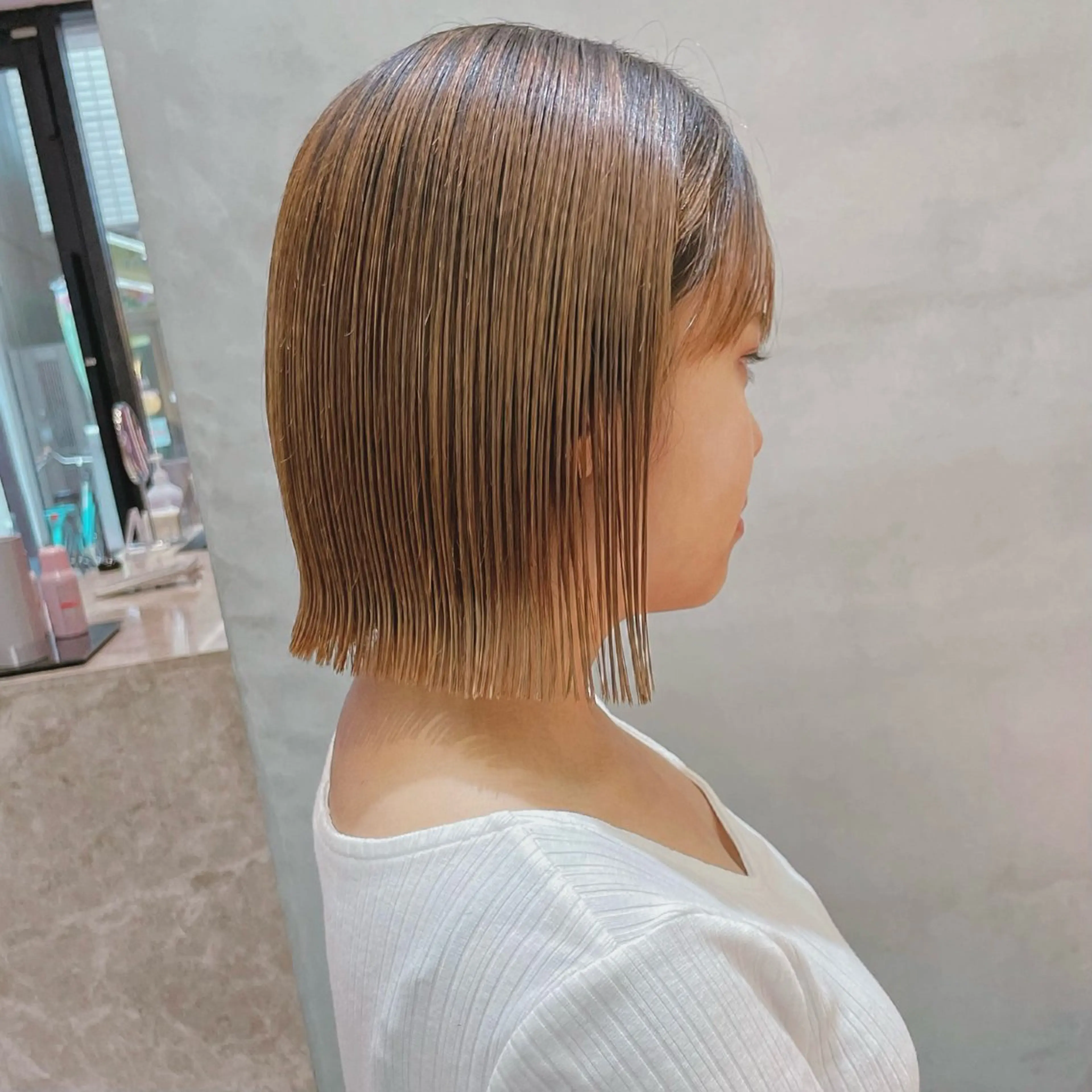 ショート Misaki /ボブ/縮毛矯正のヘアスタイル