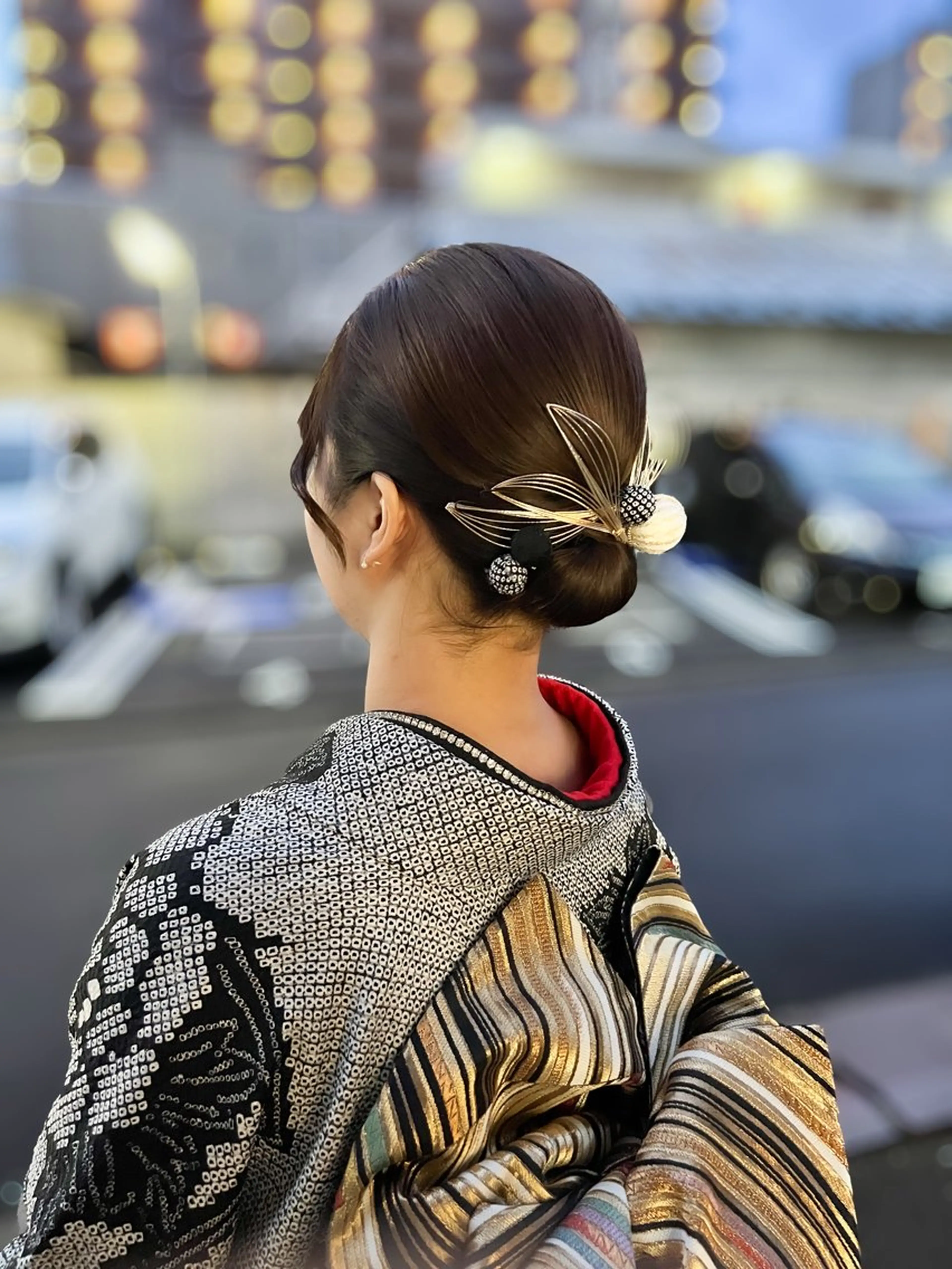 ミディアム ヘアアレンジ 成人式 ヘアセット 繁華街のヘアメさん/ 麻貴のヘアスタイル