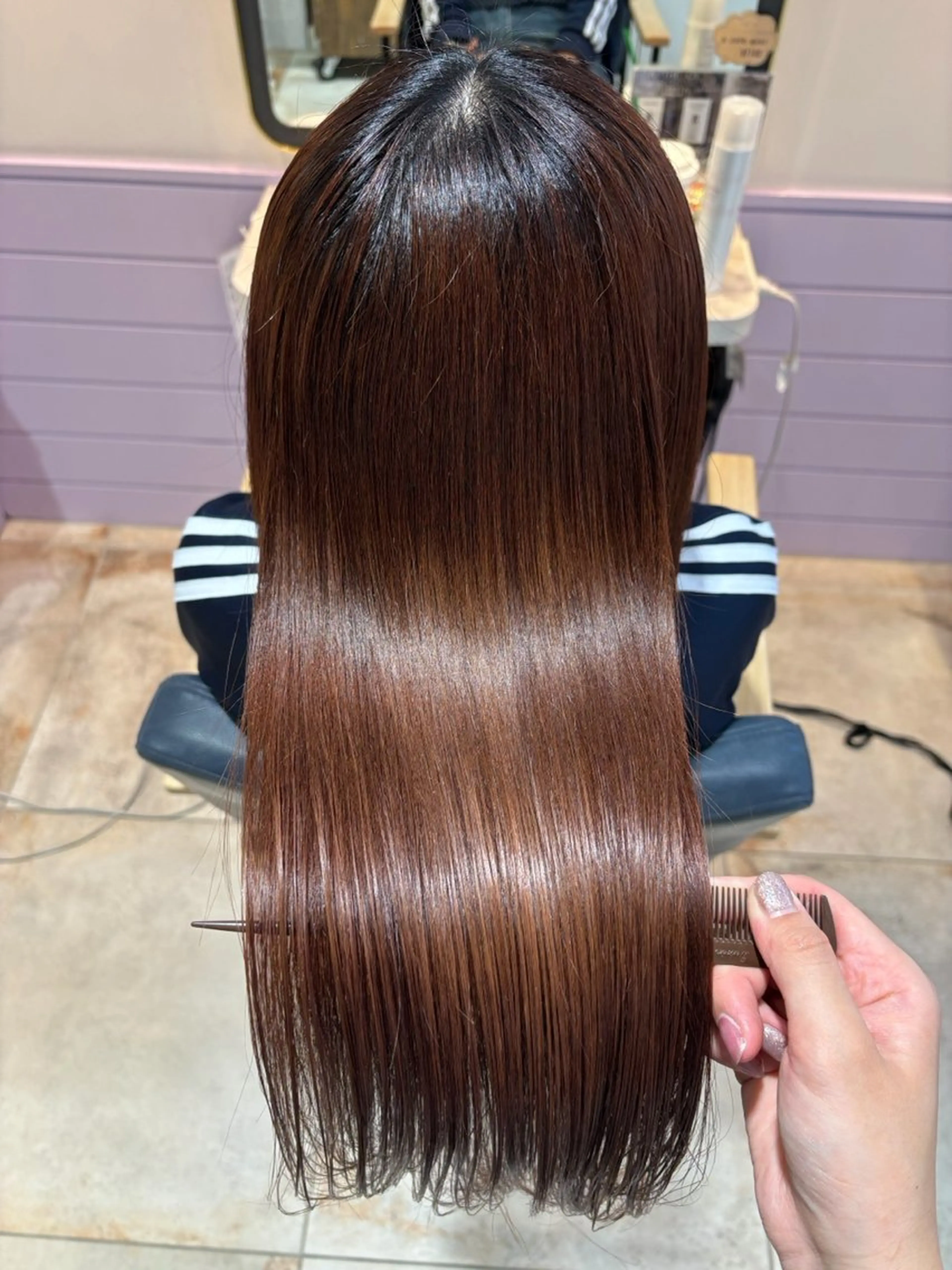 ロング トリートメント トリートメント 島田 心愛のヘアスタイル