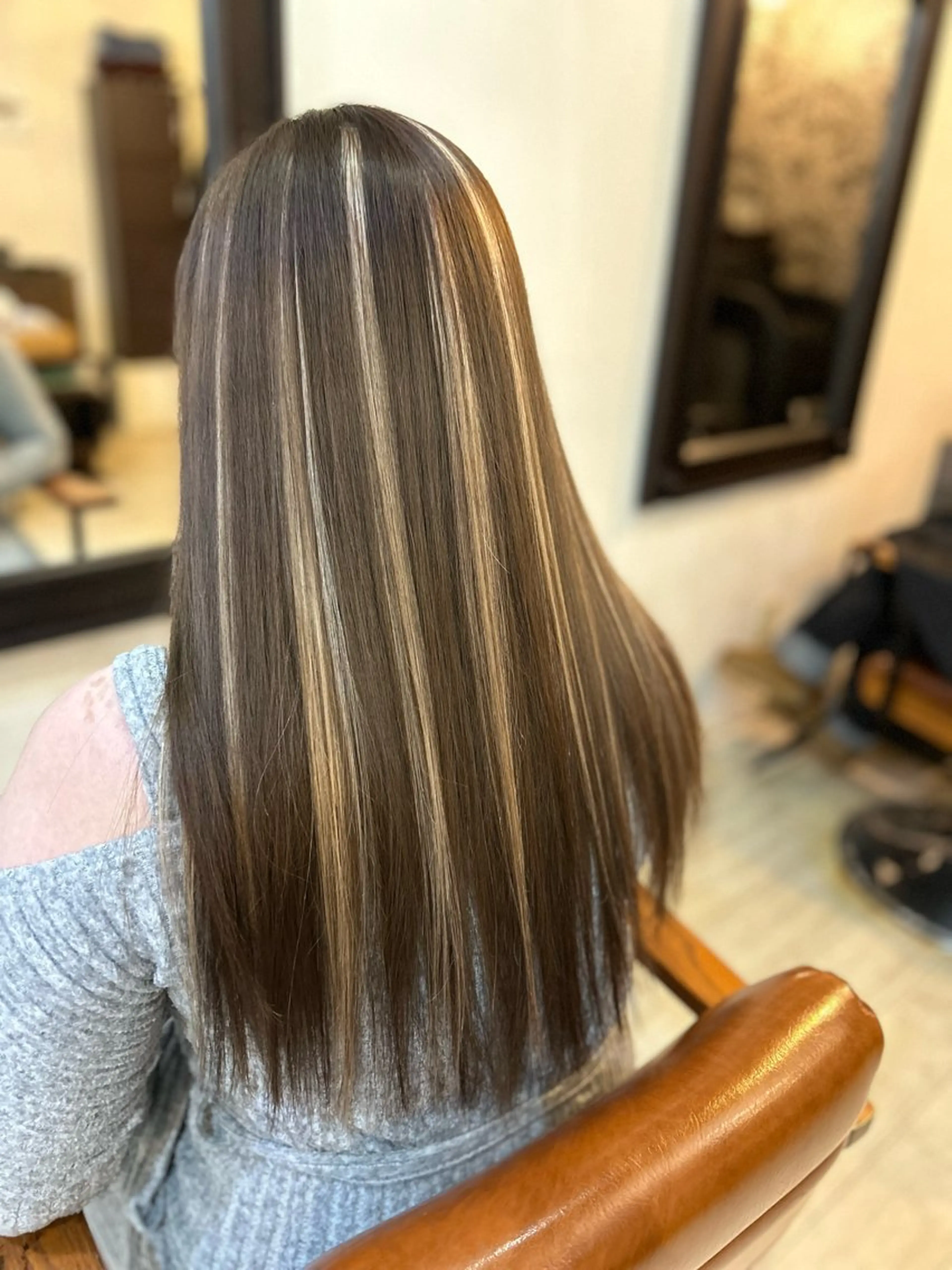 ロング エクステ ハイライト ロング orque deux _yuzukaのヘアスタイル