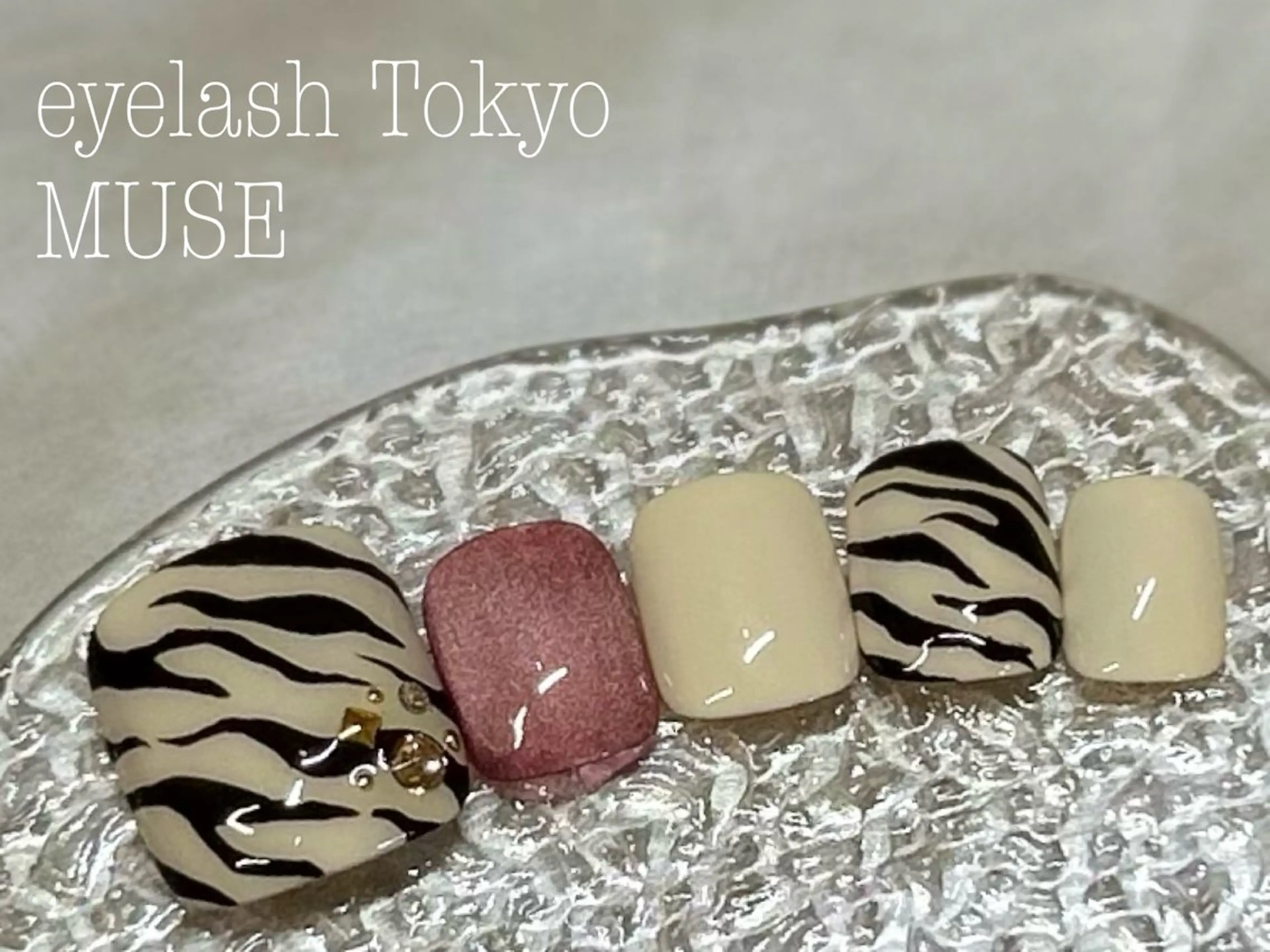 ネイル アニマル柄 フットネイル フットネイル tanaka ◡̈のネイルデザイン