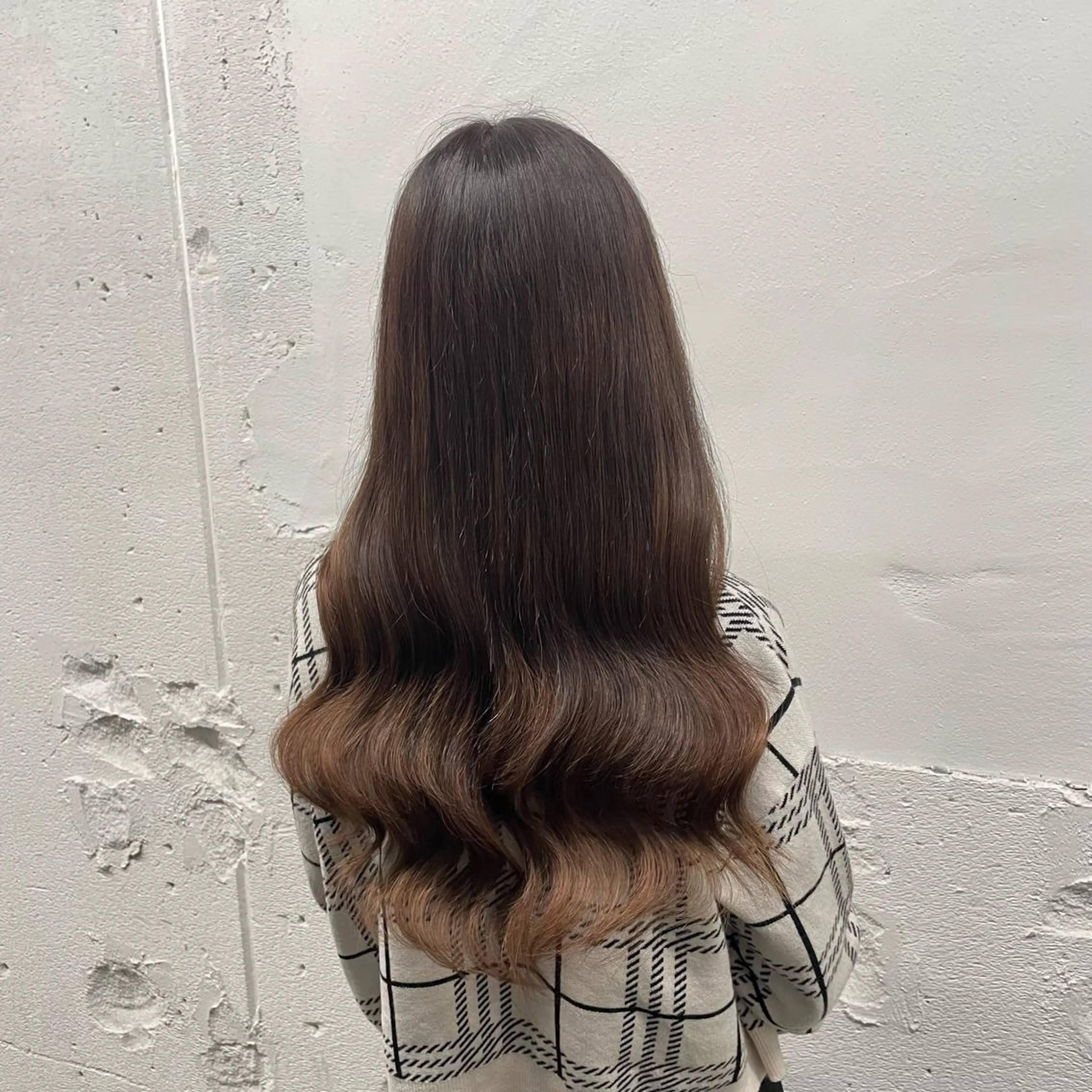 ロング カラー シールエクステ バレイヤージュ ミストバング ダブルカラー  フェイスフレーミング ヘアカラー エクステ 🧡艶髪ちゅるん髪 🫧🧡YUKI❄️のヘアスタイル