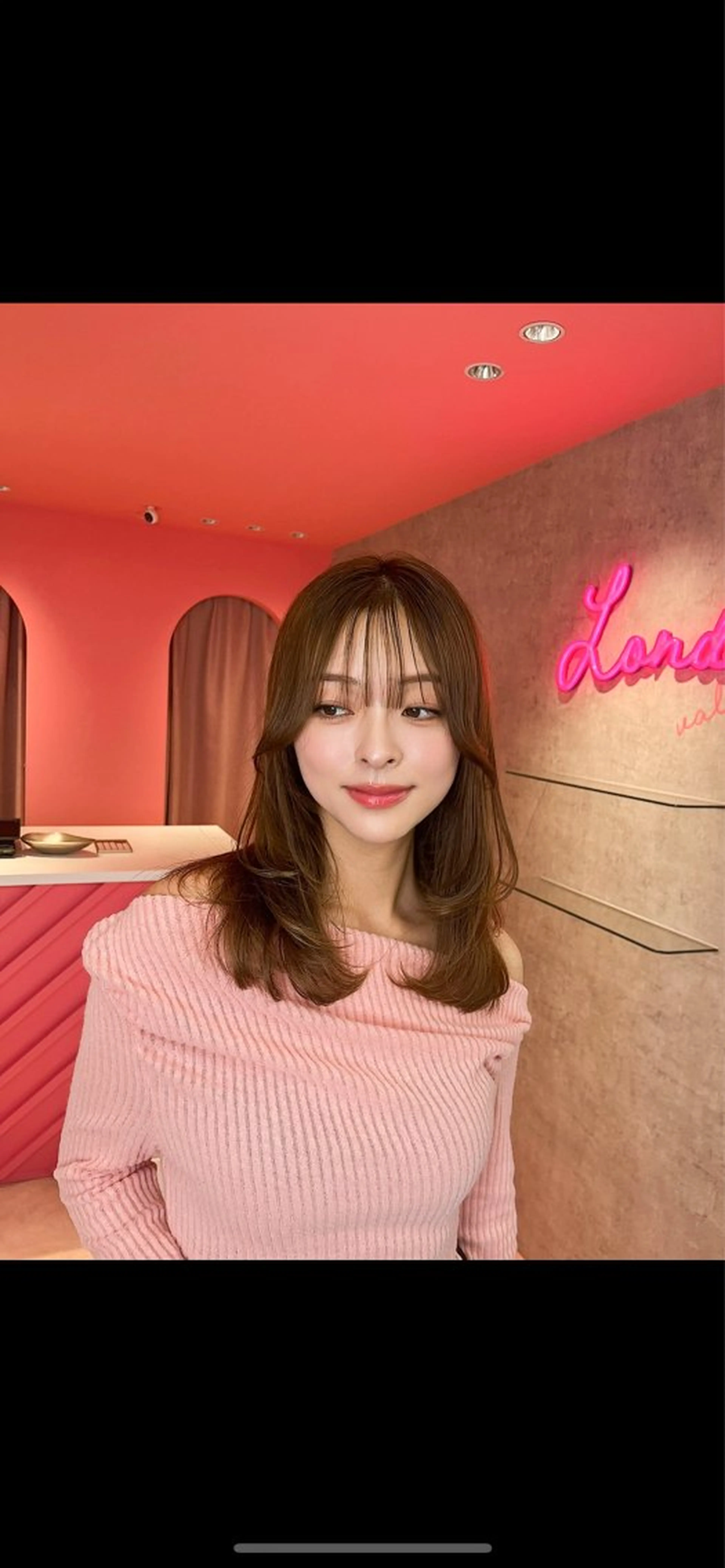 ミディアム カラー 山崎/ボブ縮毛矯正 レイヤー髪質改善のヘアスタイル