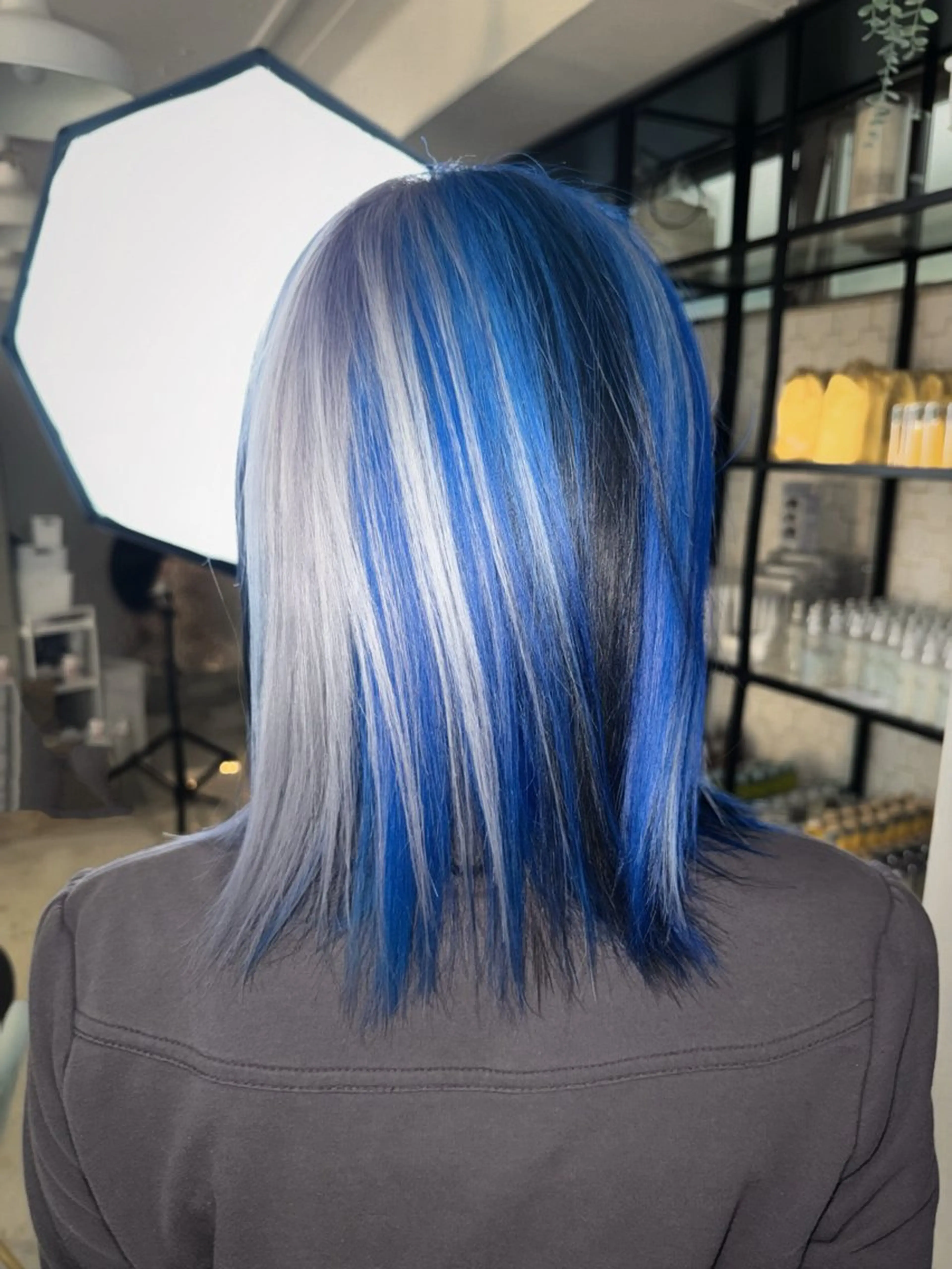 ミディアム カラー ヘアカラー トリートメント ヘアセット HARUNA/原宿/ デザイン/カットのヘアスタイル