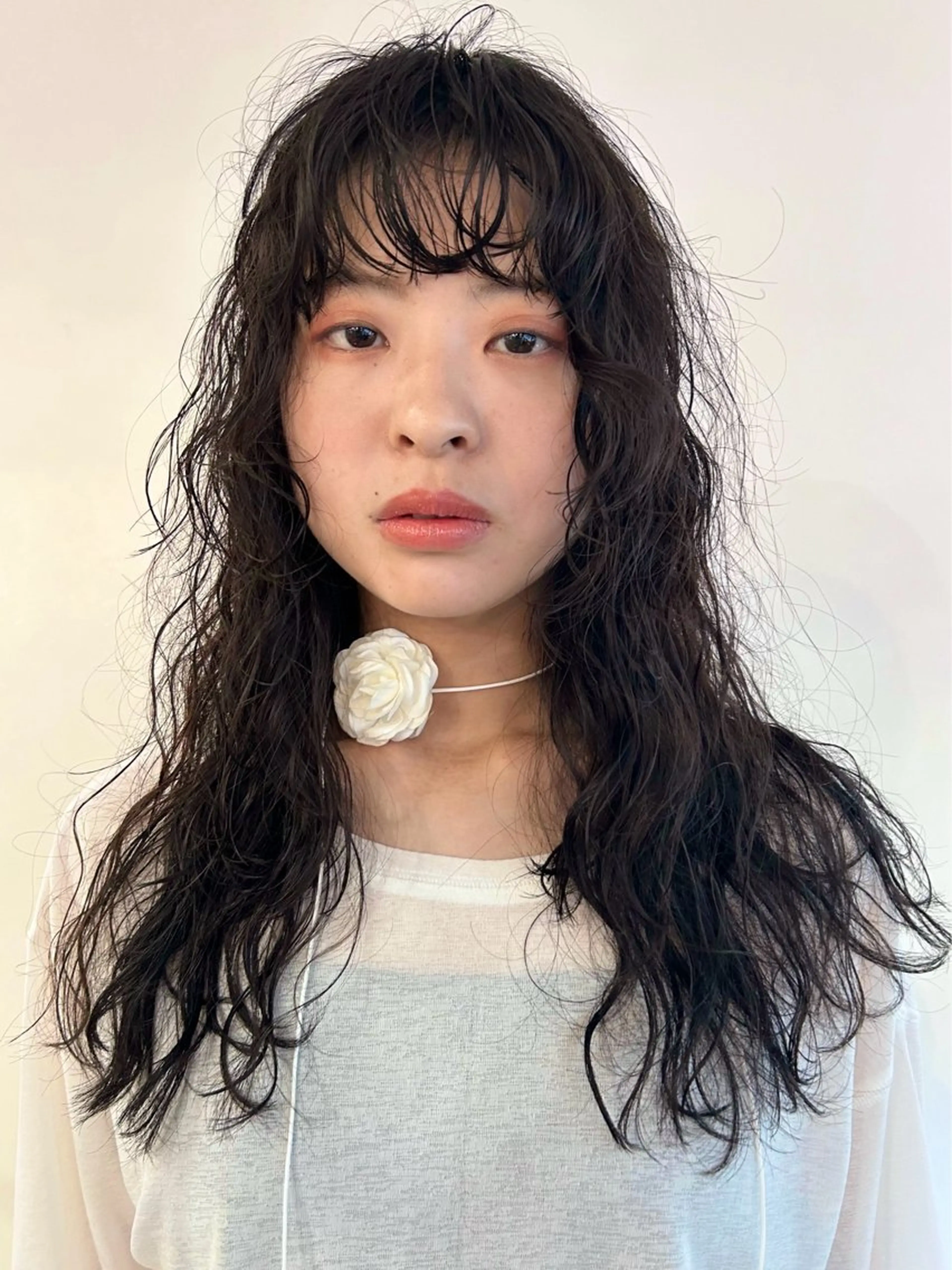 ロング パーマ レイヤーカット ロング ニュアンスパーマ みうら ありさのヘアスタイル