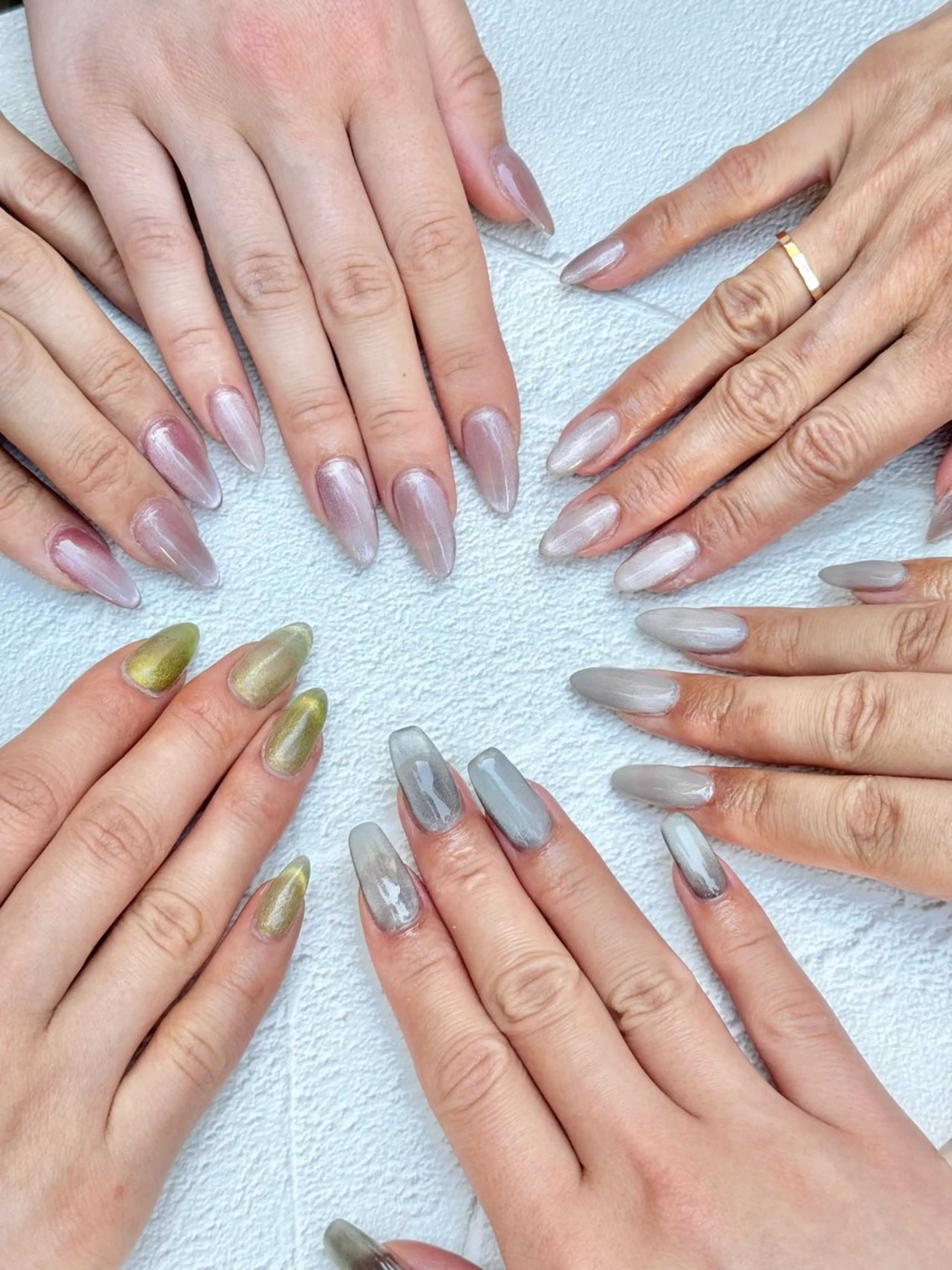 【大人気💎】マグネットネイル🧲フラッシュネイル📸オーロラネイル💿ミラーネイル🪞の写真