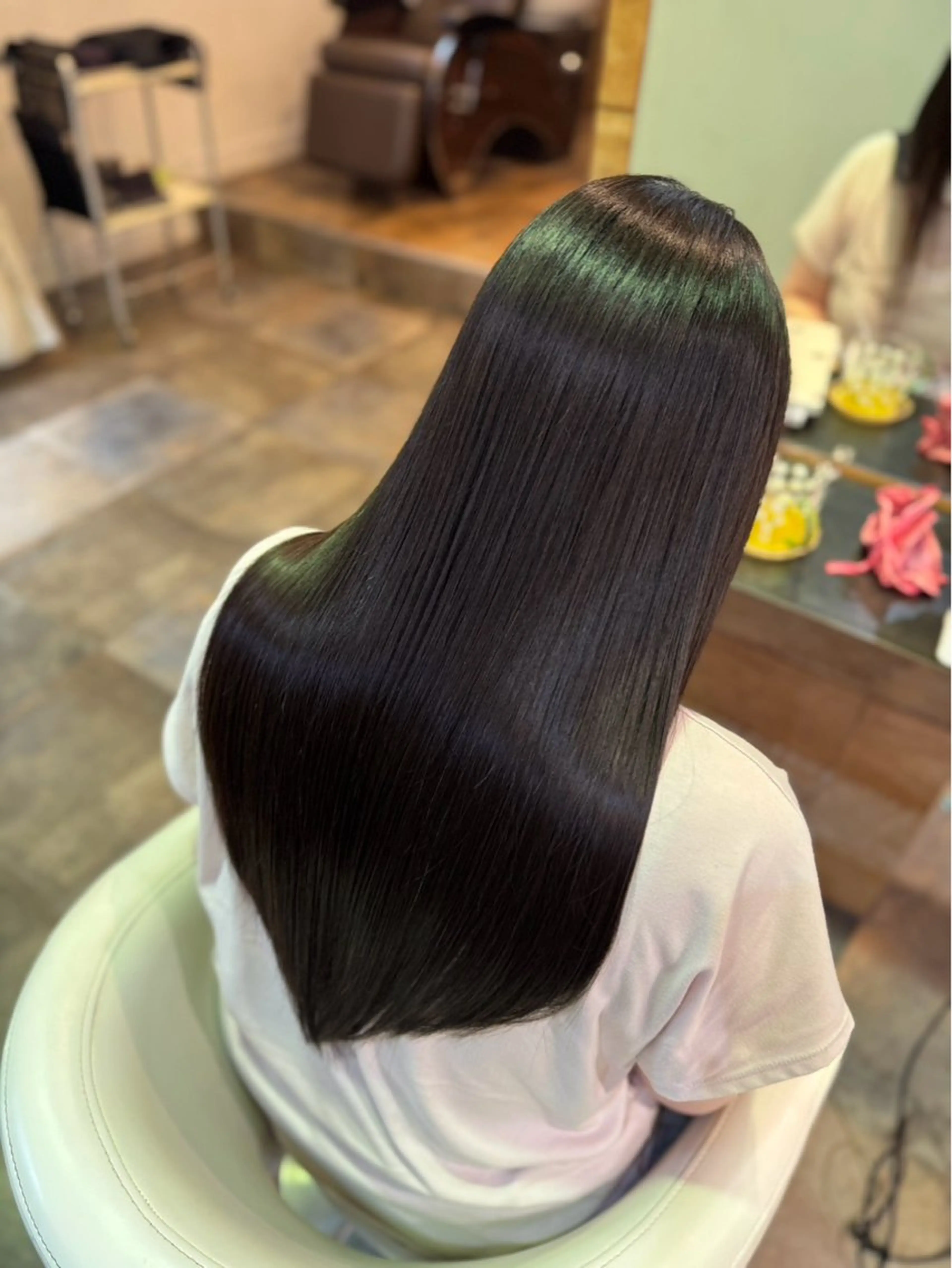 ロング 都竹 壽来のヘアスタイル