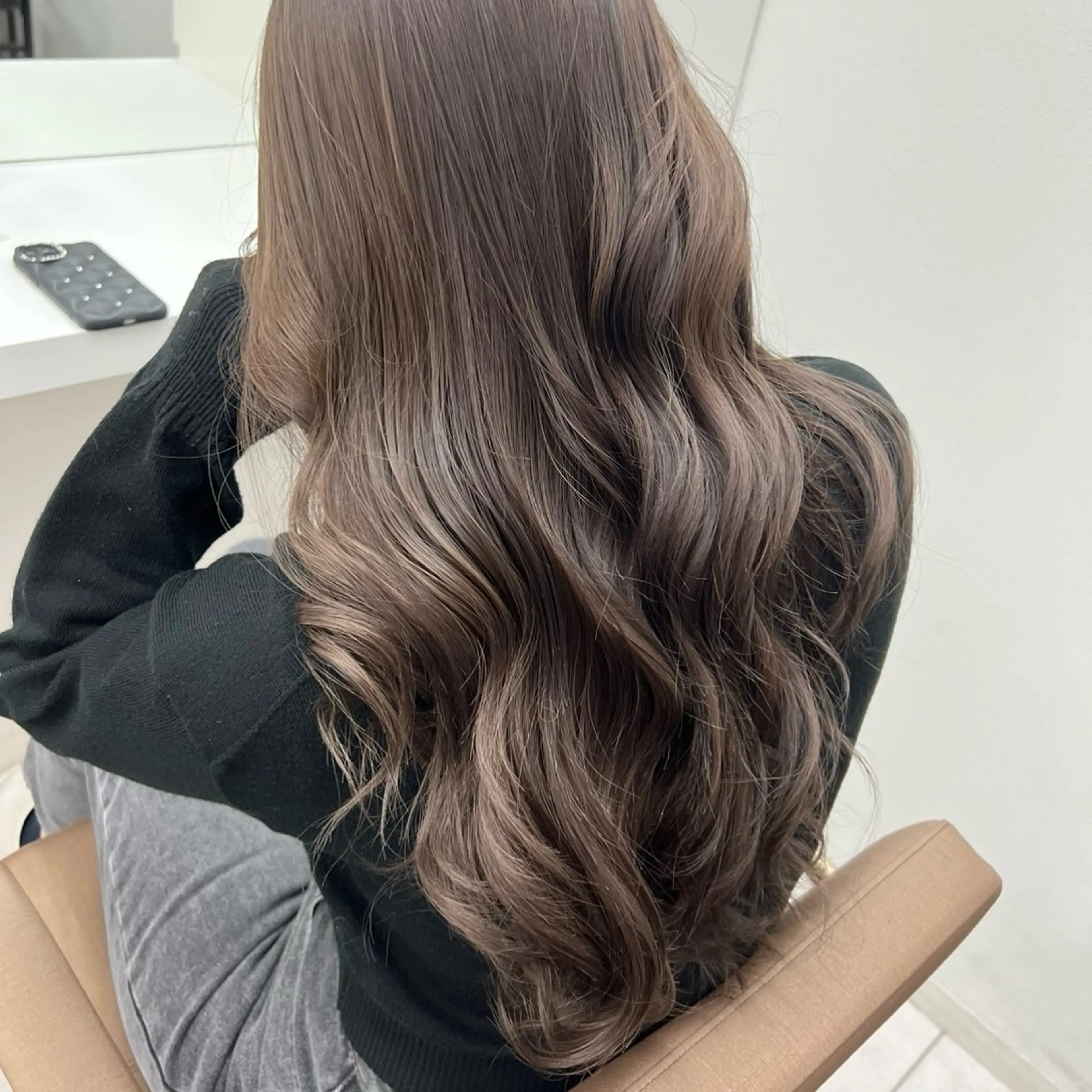 カラー ベージュカラー ミルクティーベージュ カット ヘアカラー 🎀 MIHO🎀のヘアスタイル