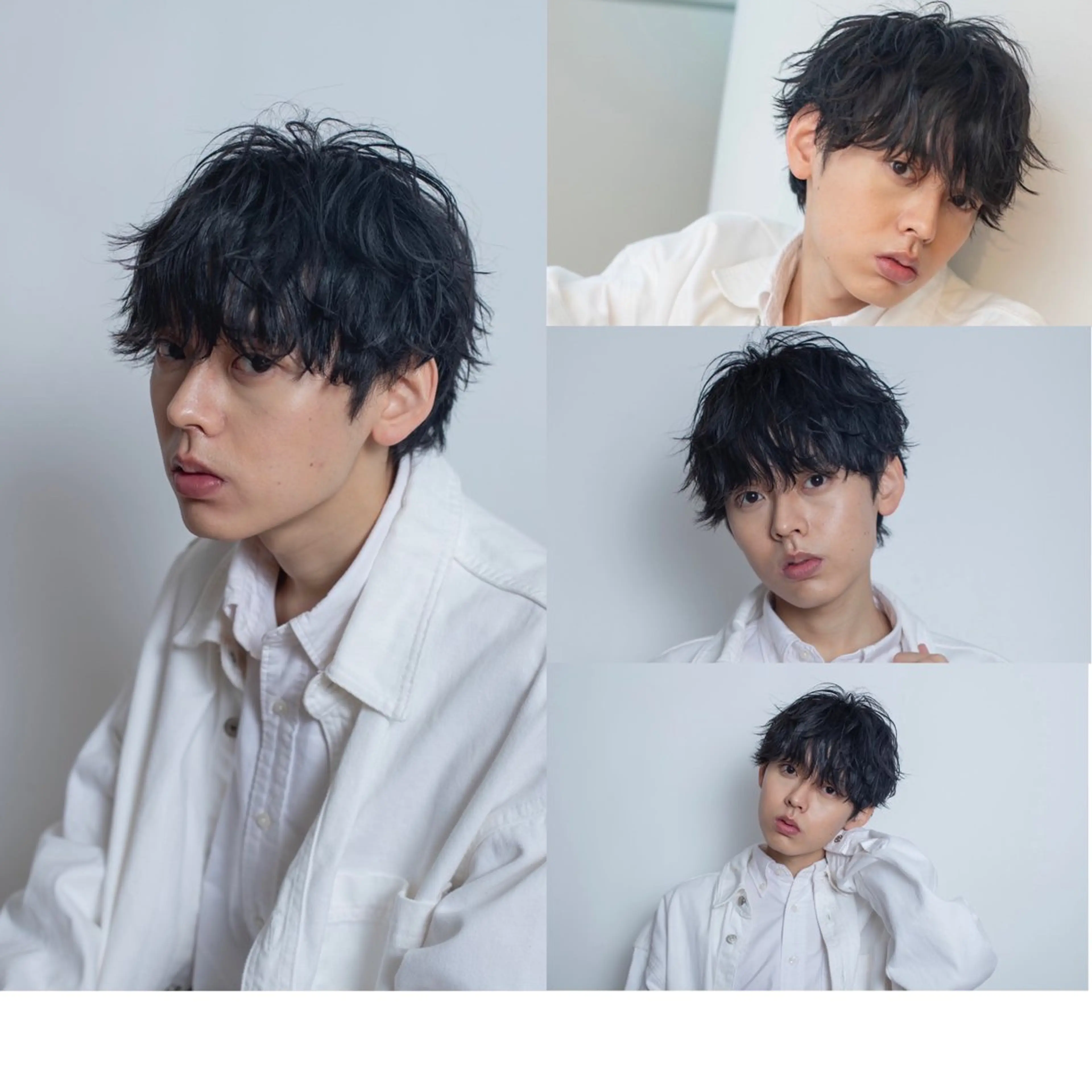 ショート メンズ センターパート マッシュ メンズウルフカット ウルフカット カット トリートメント ヘアセット メンズサロン OVER町田店のヘアスタイル