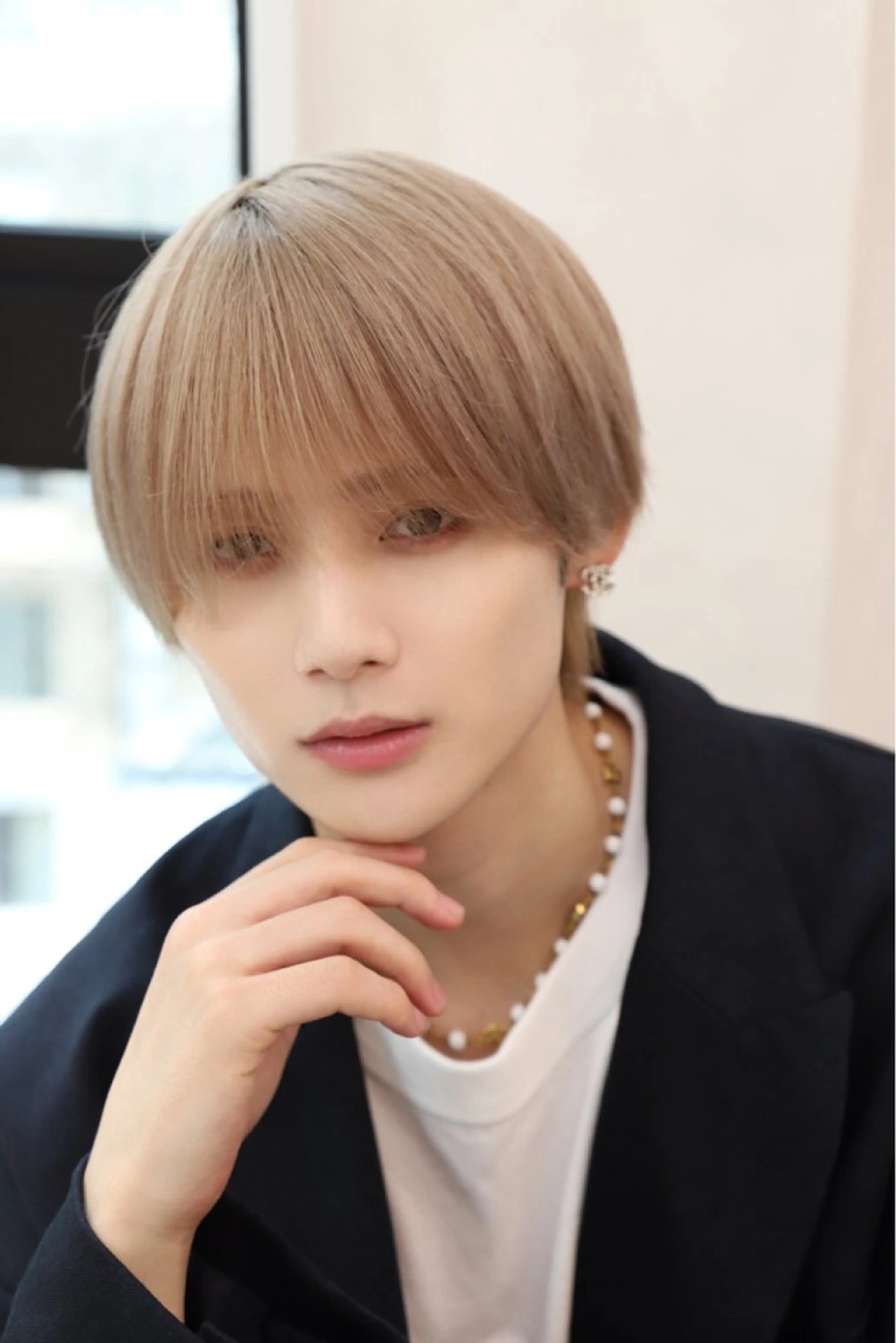 カラー ベージュカラー ハイトーンカラー ミルクティーベージュ ヘアカラー 【公式】Men's salonLUCEYのヘアスタイル