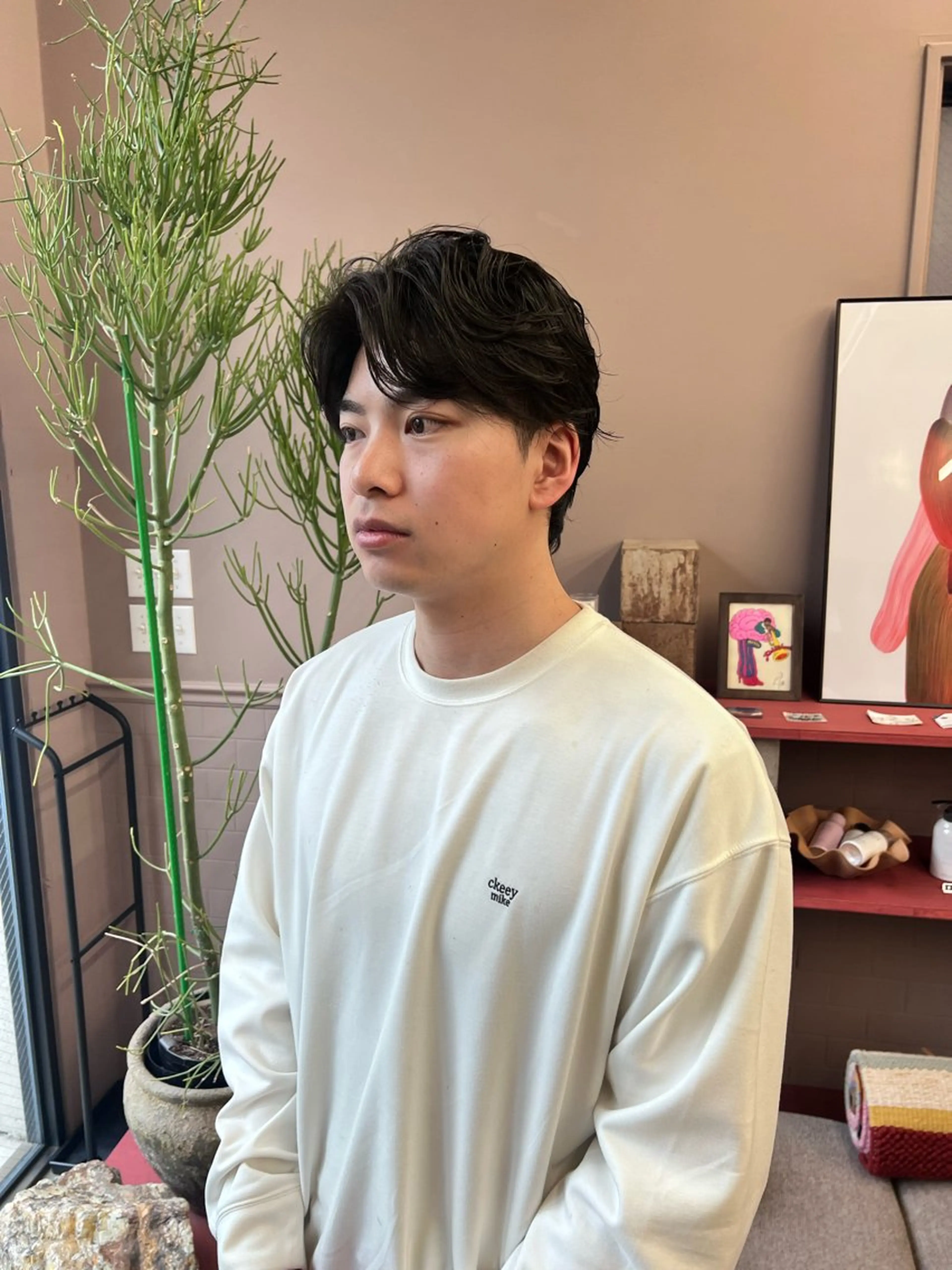 ショート パーマ 小笠原 悠斗のヘアスタイル