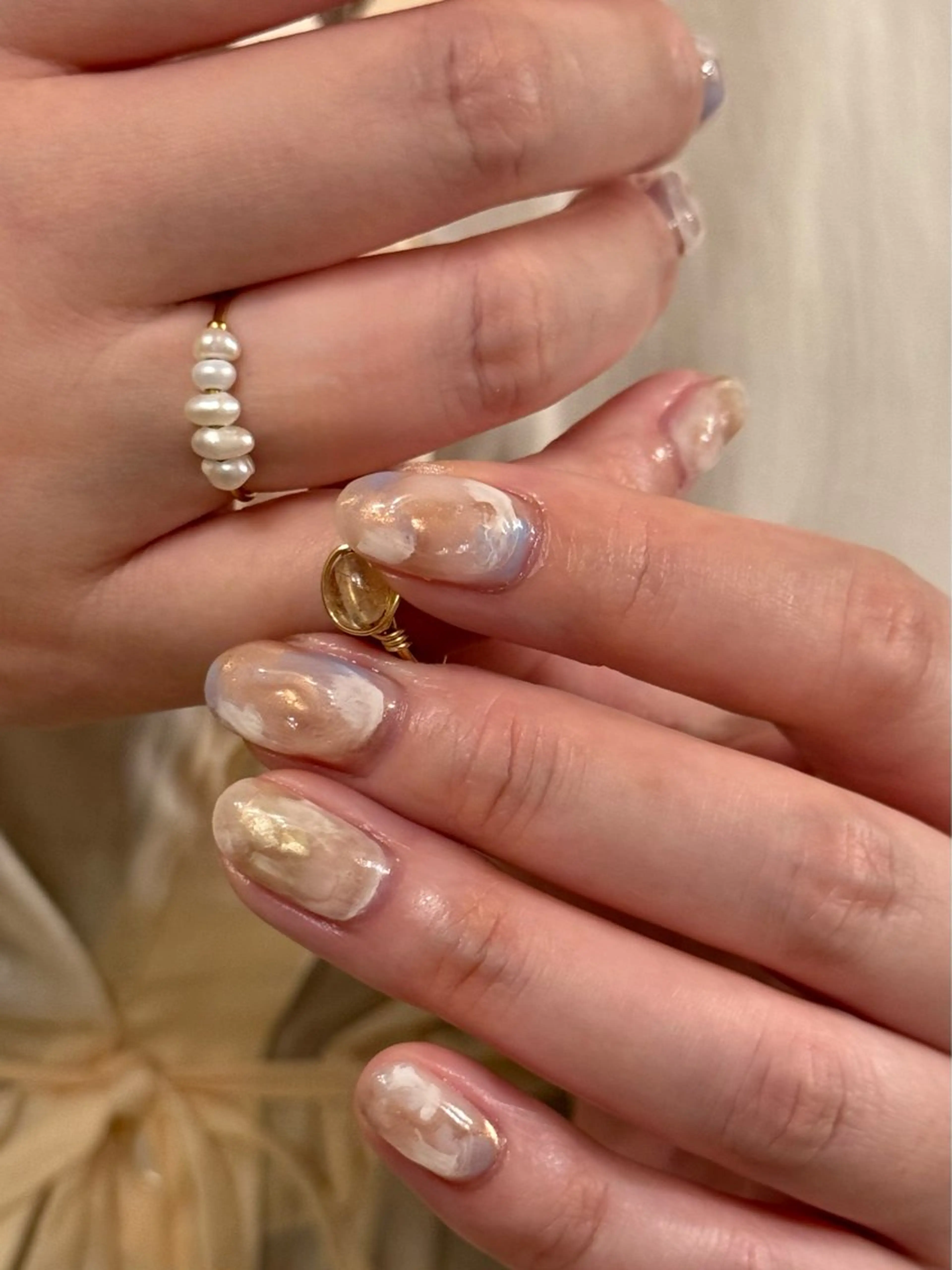 ネイル アートネイル ニュアンスネイル ハンドネイル filonnail asukaのネイルデザイン
