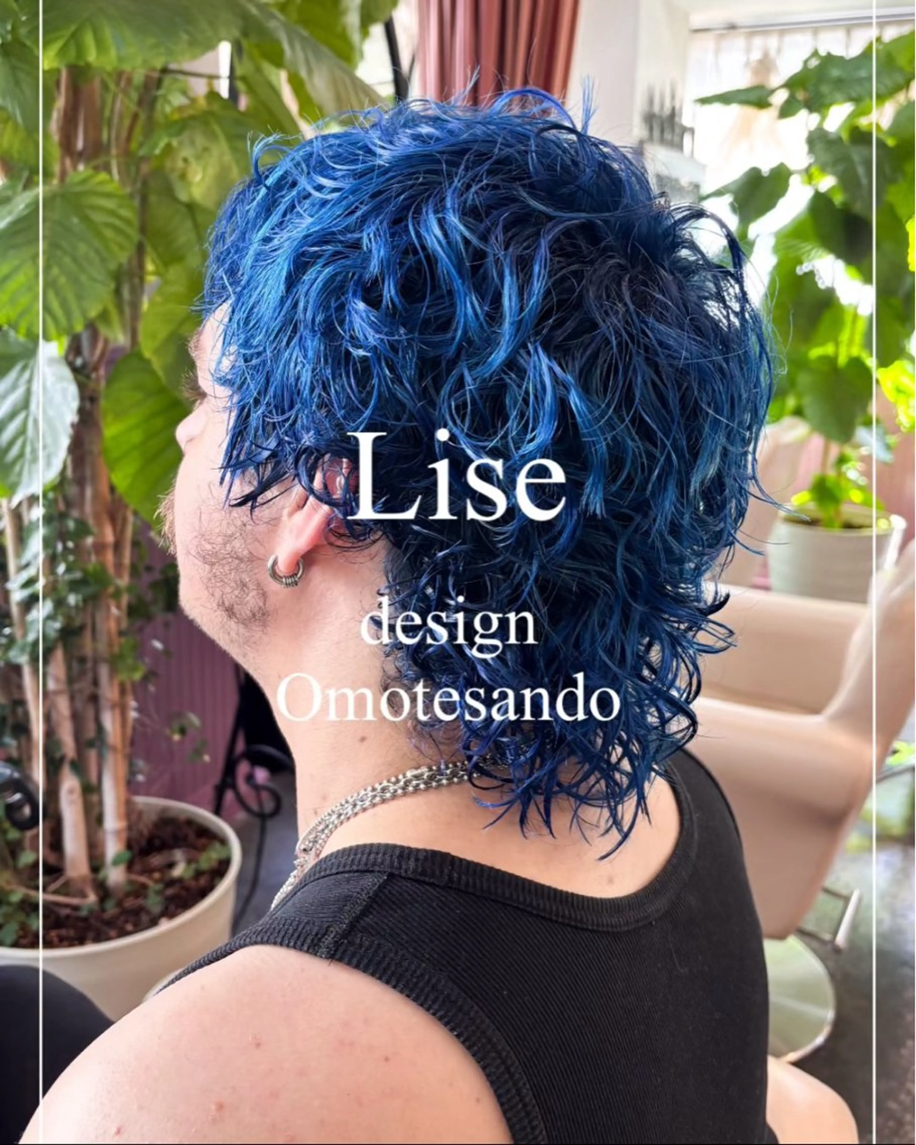 ショート カラー メンズ ヘアカラー ヘアセット 表参道Lise おおいしおりのヘアスタイル