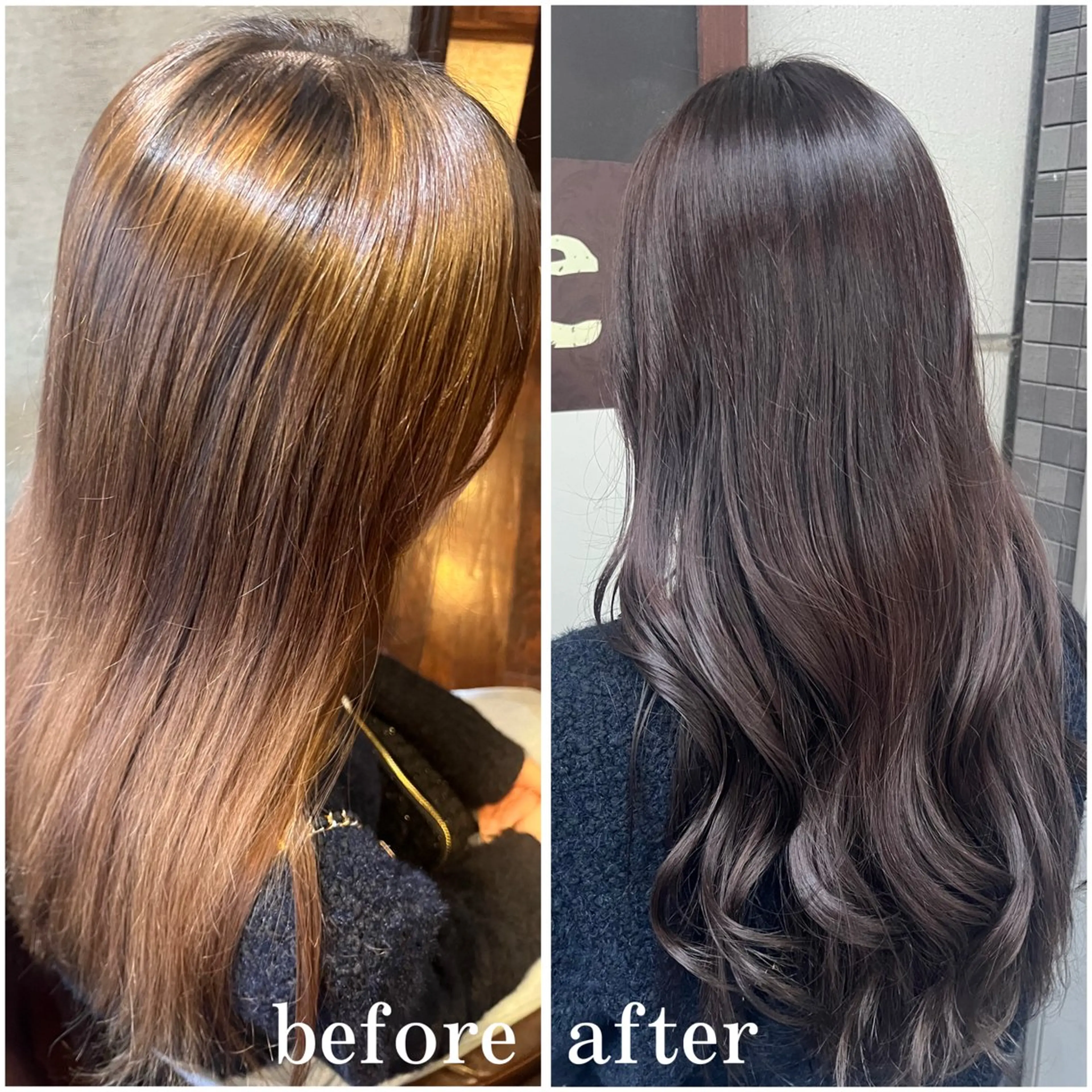 ロング 韓国風ヘア ヘアカラー ✂︎grace ✂︎mahoのヘアスタイル