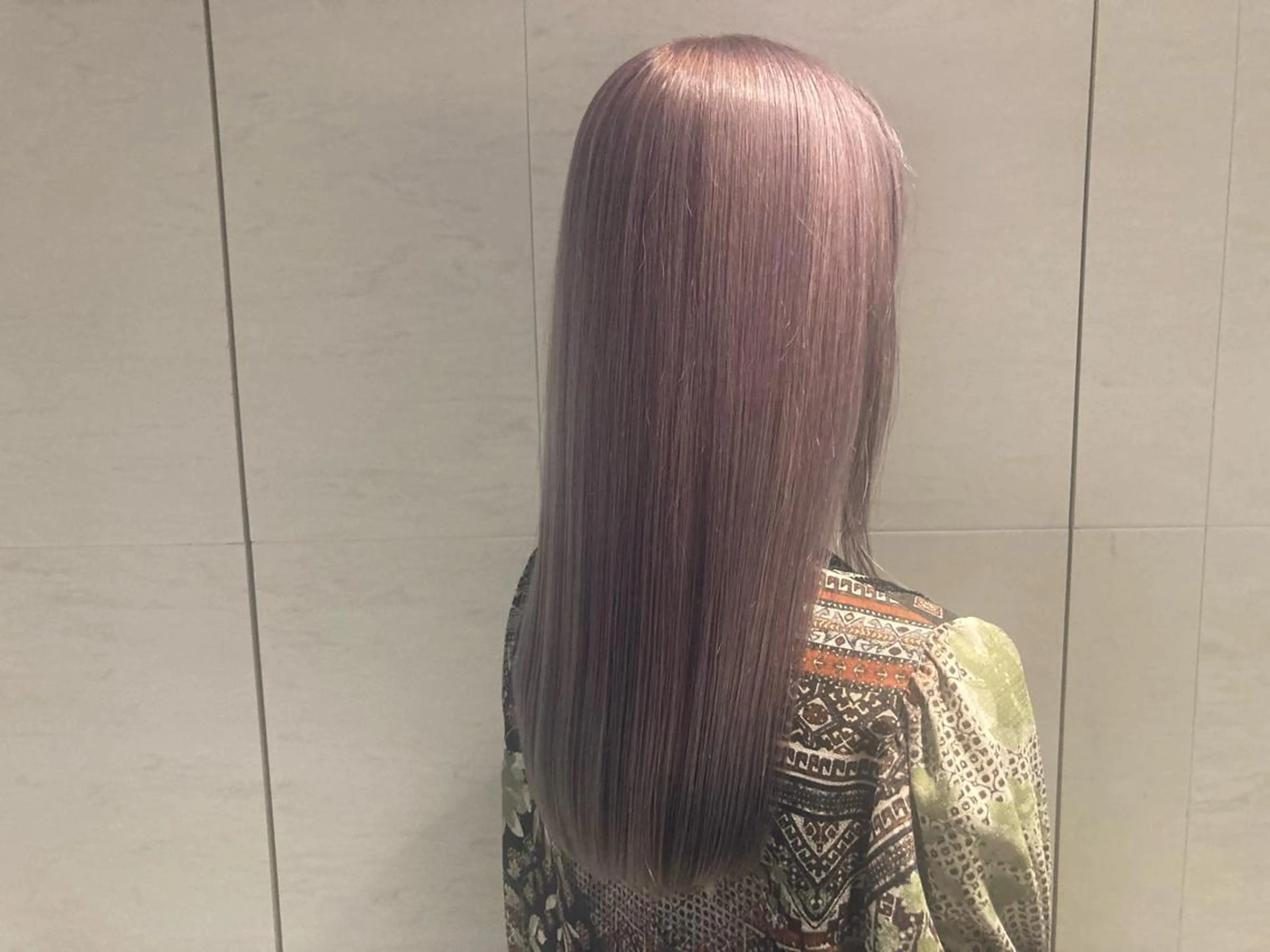 セミロング カラー ベージュカラー ピンクカラー ピンクベージュ 🌈ウルトワ水素 髪質改善naru🌈のヘアスタイル