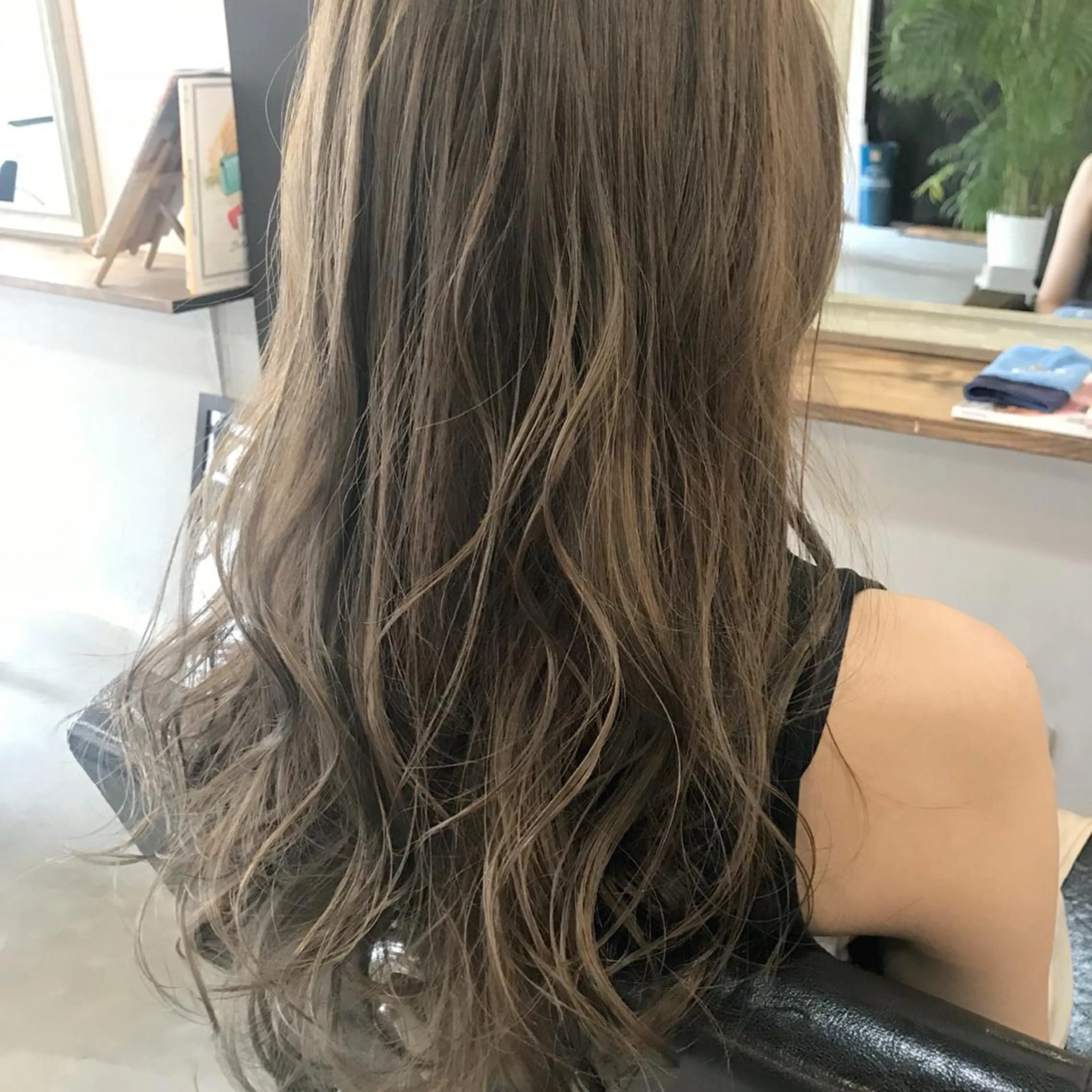 ロング カラー メンズ限定クーポン シェアサロン博多のヘアスタイル