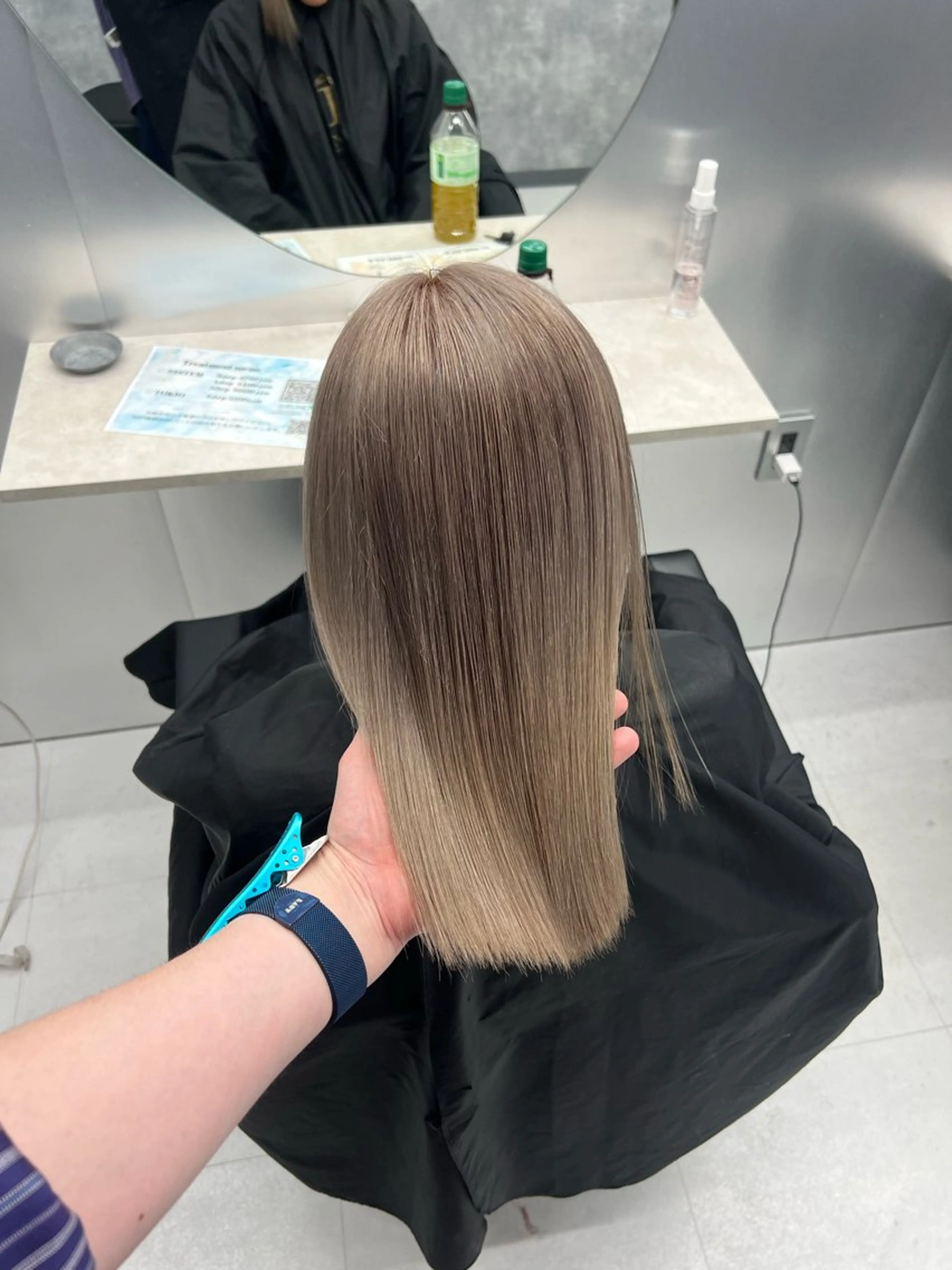 セミロング カラー ヘアカラー トリートメント 大人GAL製造機/カ ラー×エクステゆいとのヘアスタイル