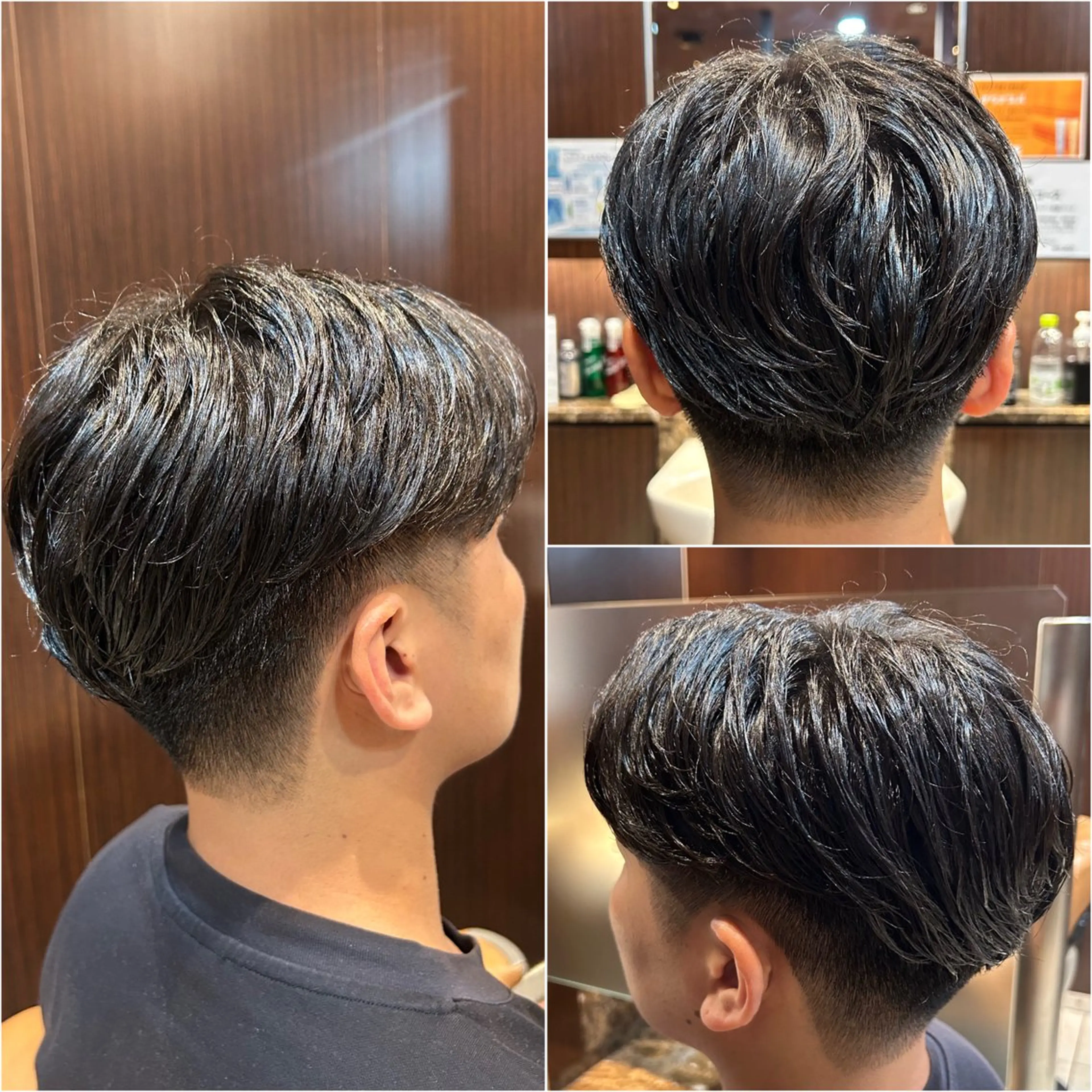 ミディアム メンズ カット 根尾 海咲のヘアスタイル