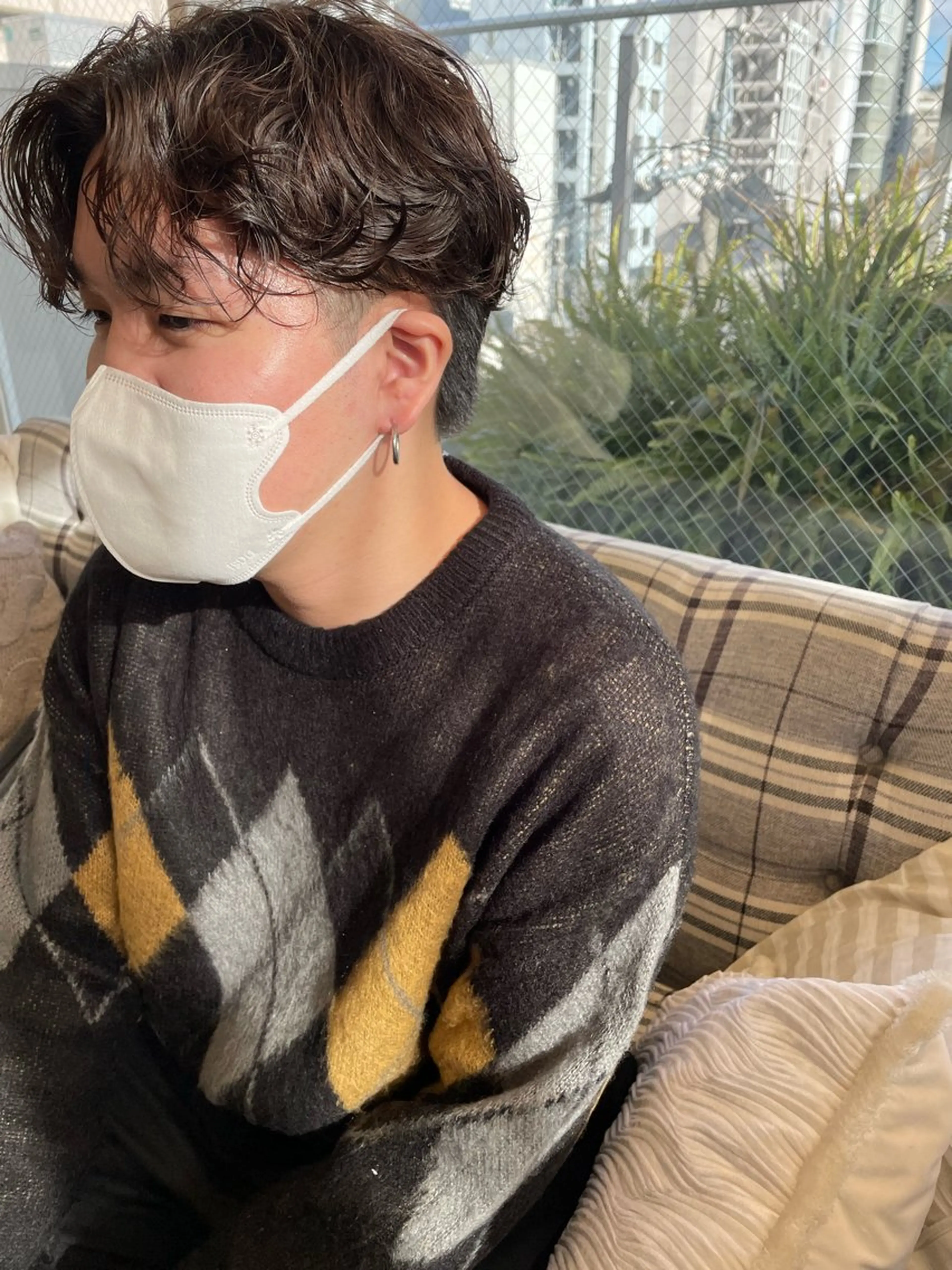 パーマ メンズ 暖色カラー/ダブル カラー/名古屋/辻のヘアスタイル