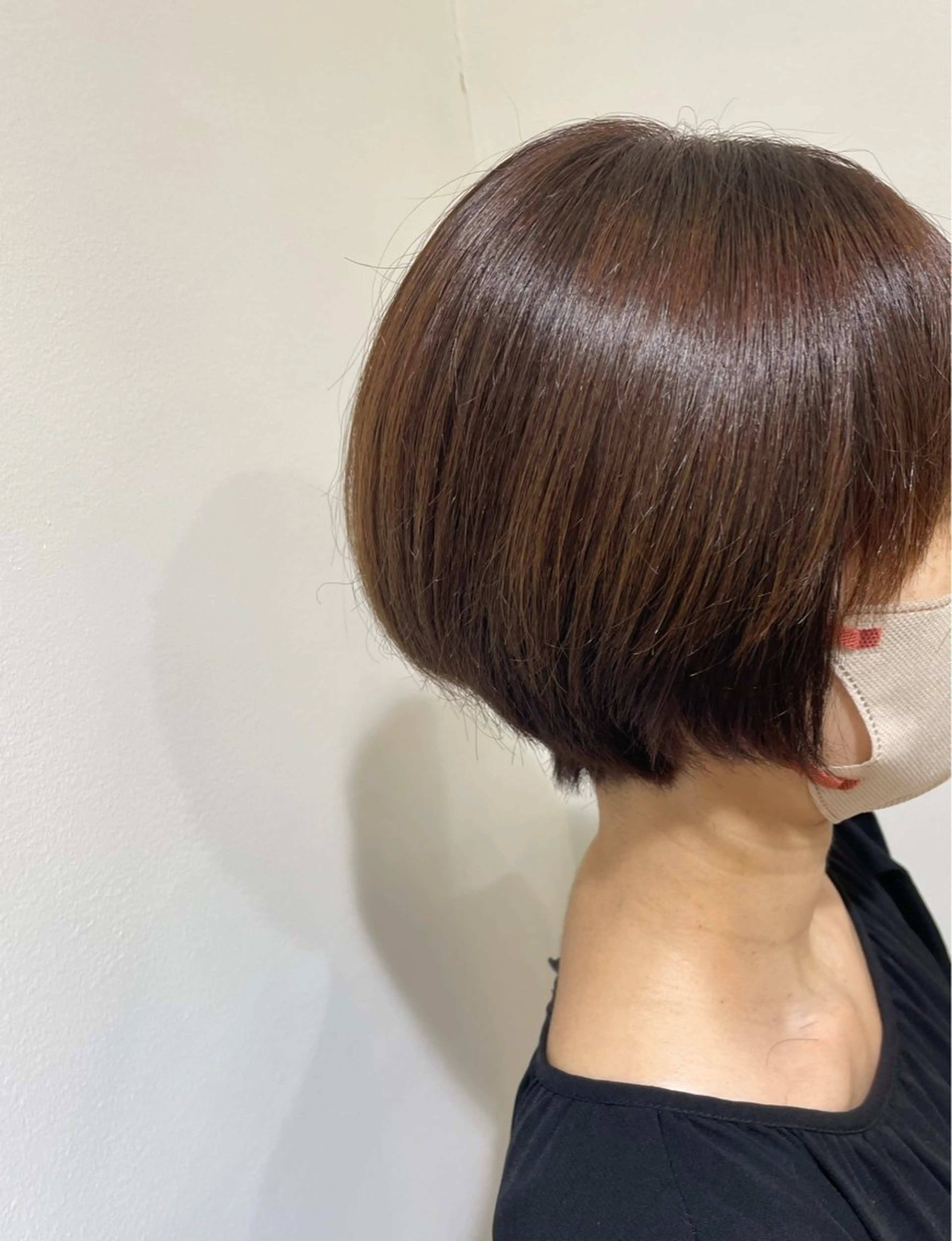 ショート 丸みショート ショートヘア かすみ  ︎︎のヘアスタイル