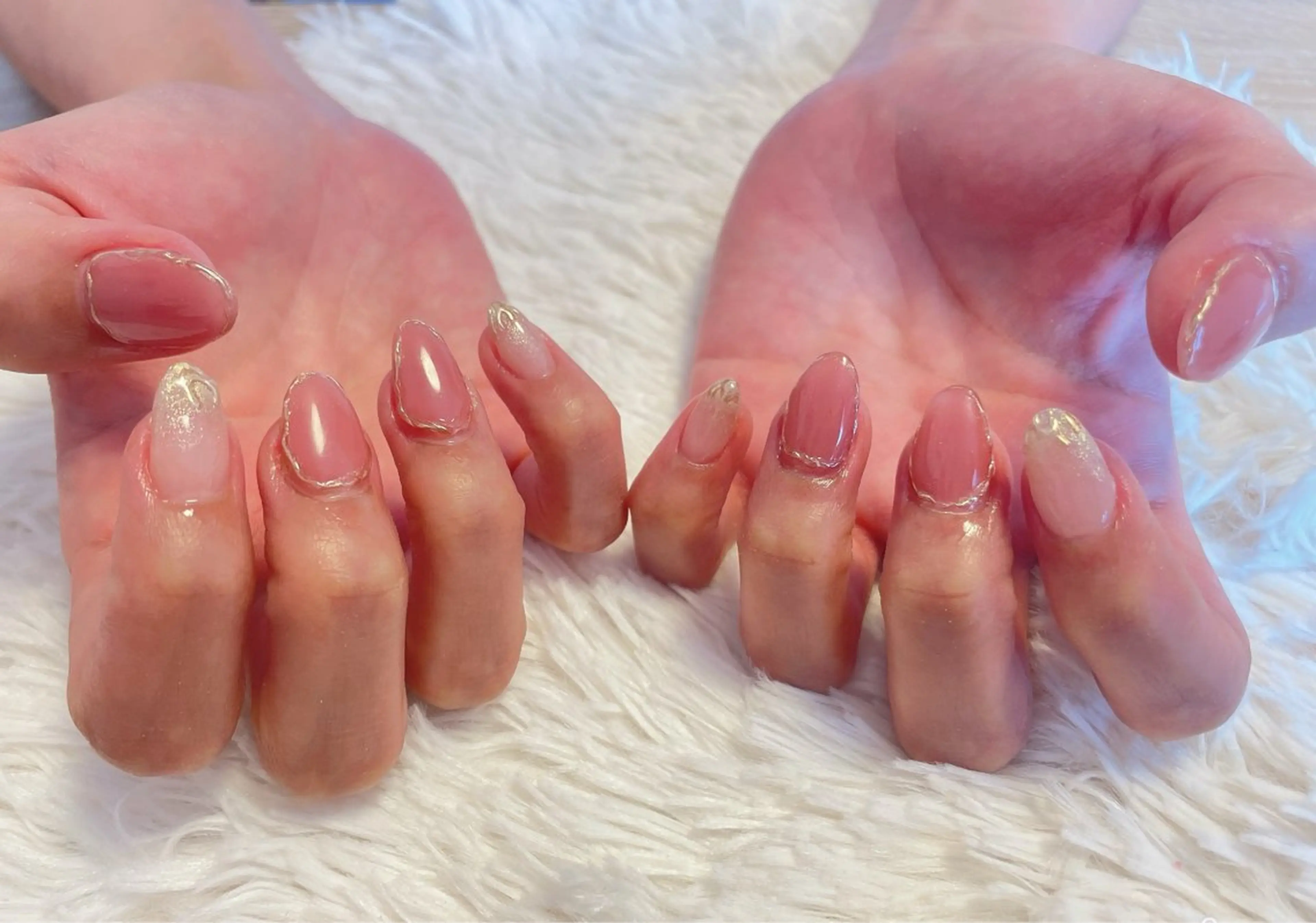 ネイル ミラーネイル ニュアンスネイル Betty❤︎ ネイル＆よもぎ蒸しのネイルデザイン