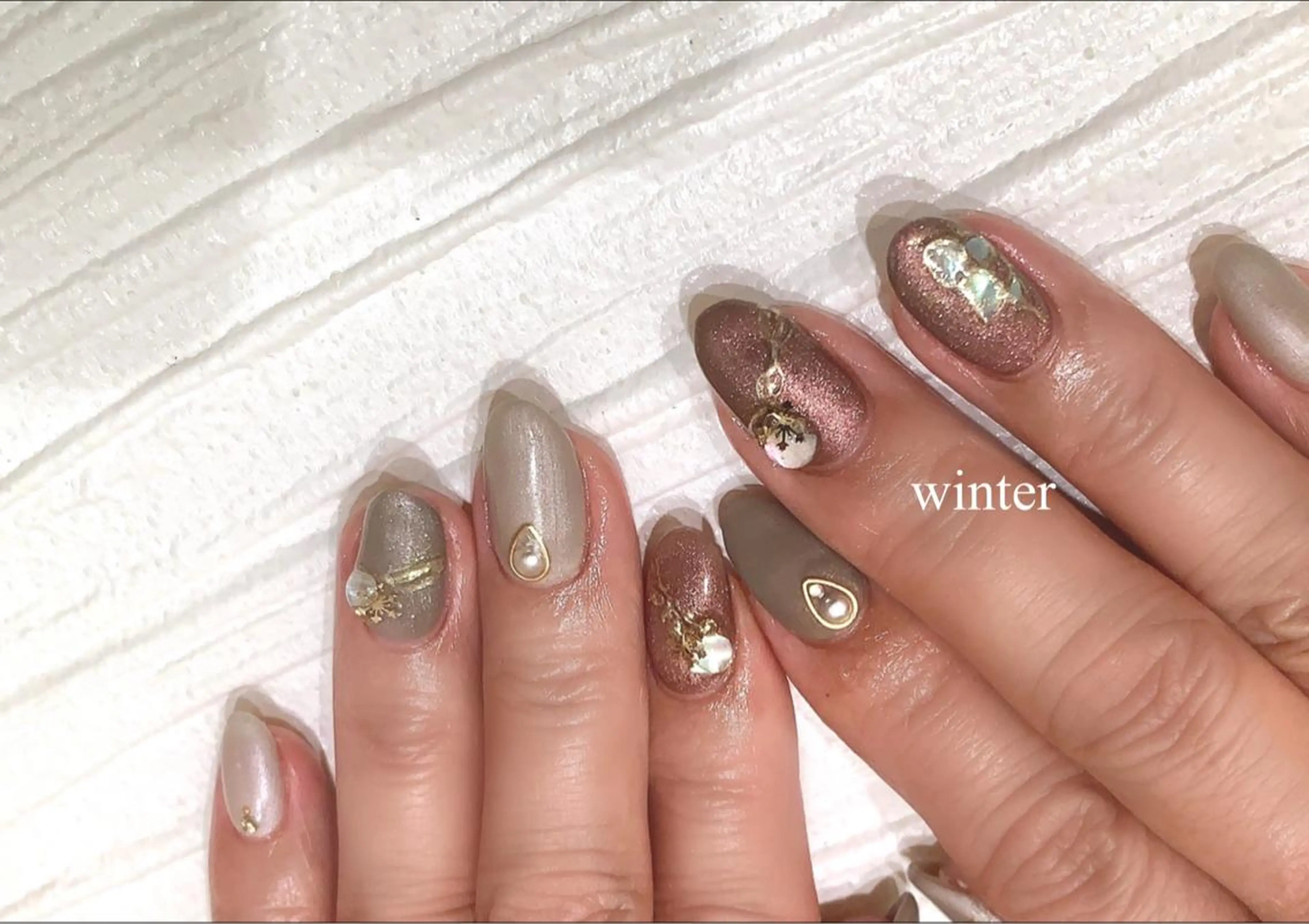 セミロング m kaori𓃟のネイルデザイン