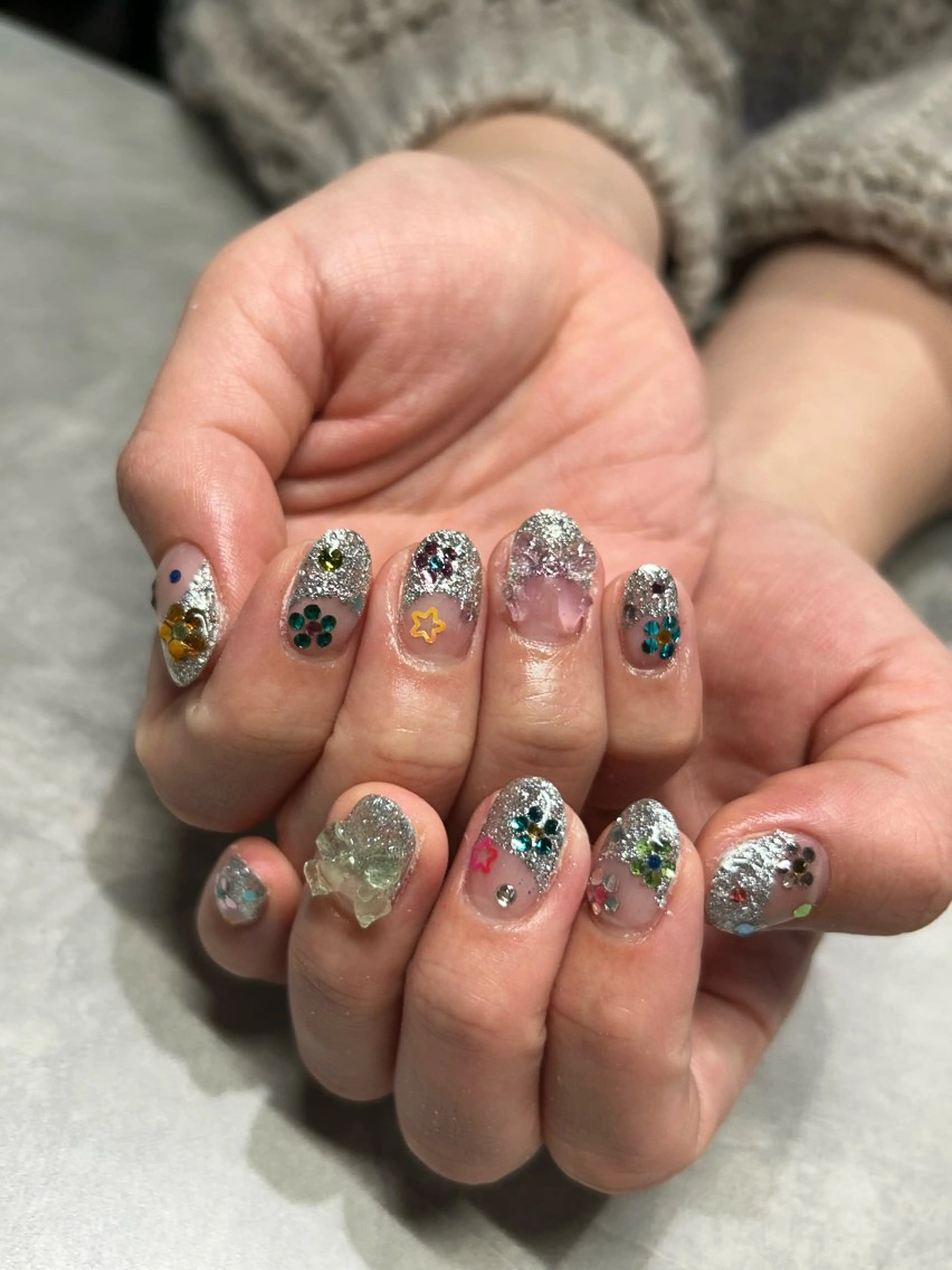 ネイル アートネイル ストーンネイル joieange木村 友紀のネイルデザイン