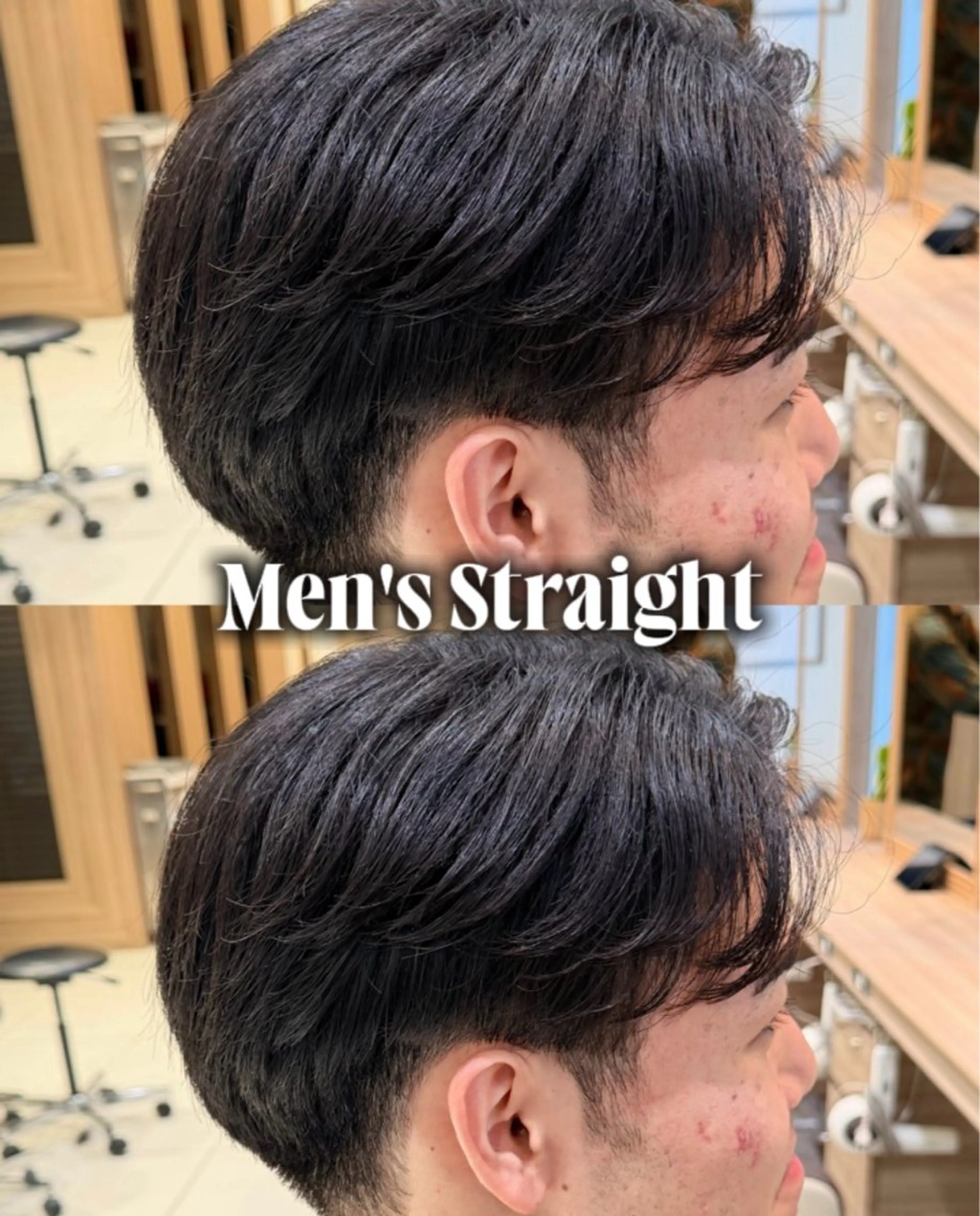 パーマ メンズ センターパート ダウンパーマ カルマパーマ メンズパーマ 縮毛矯正 カット 縮毛矯正 ブリーチ/パーマ 縮毛/レイヤーaoiのヘアスタイル